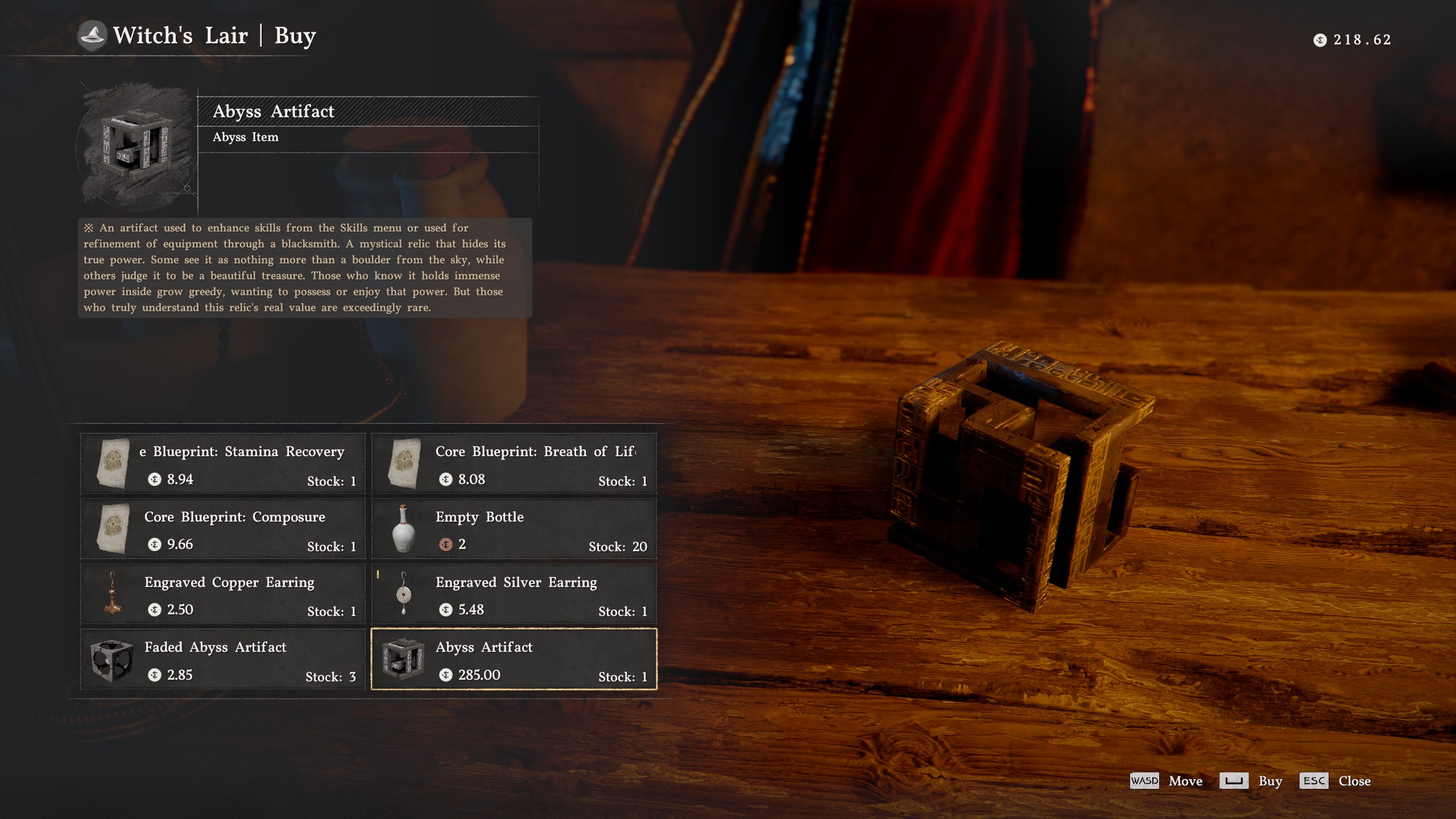 Crimson Desert Abyss Artifact in Witch's Lair