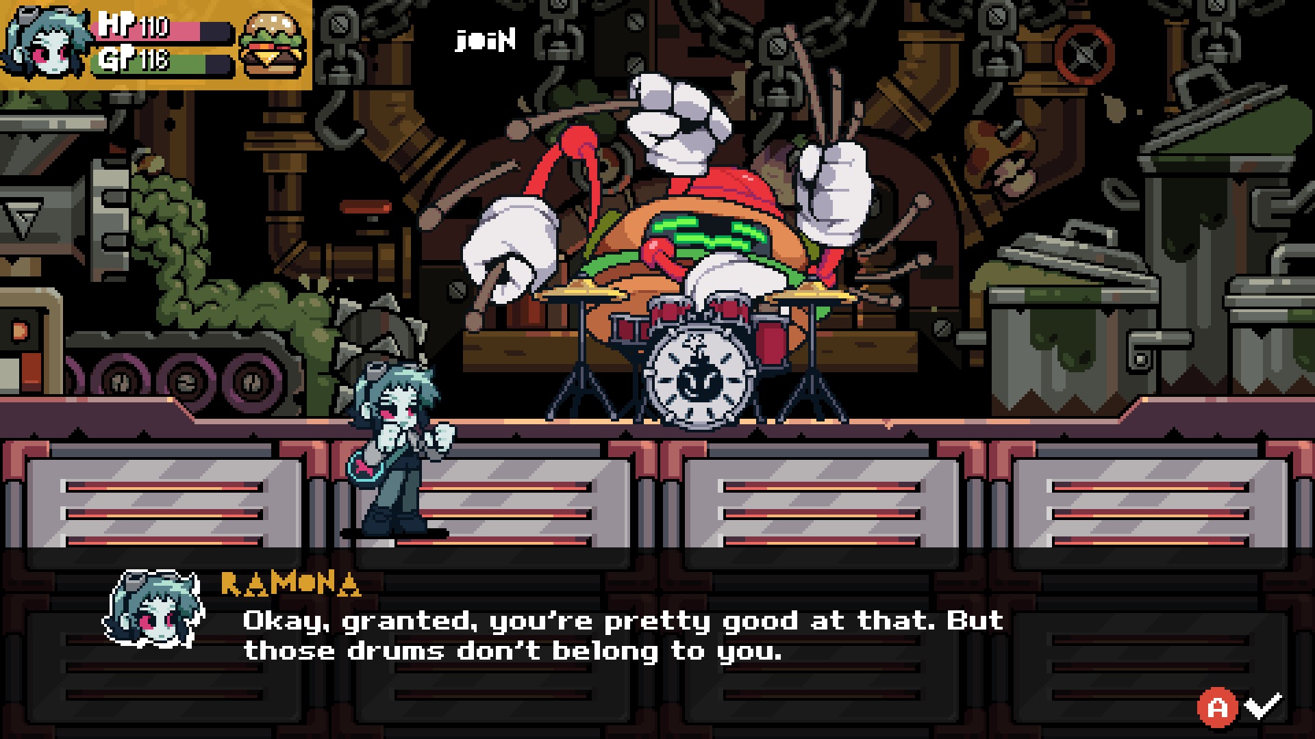 Scott Pilgrim EX, a pixel art beat 'em up