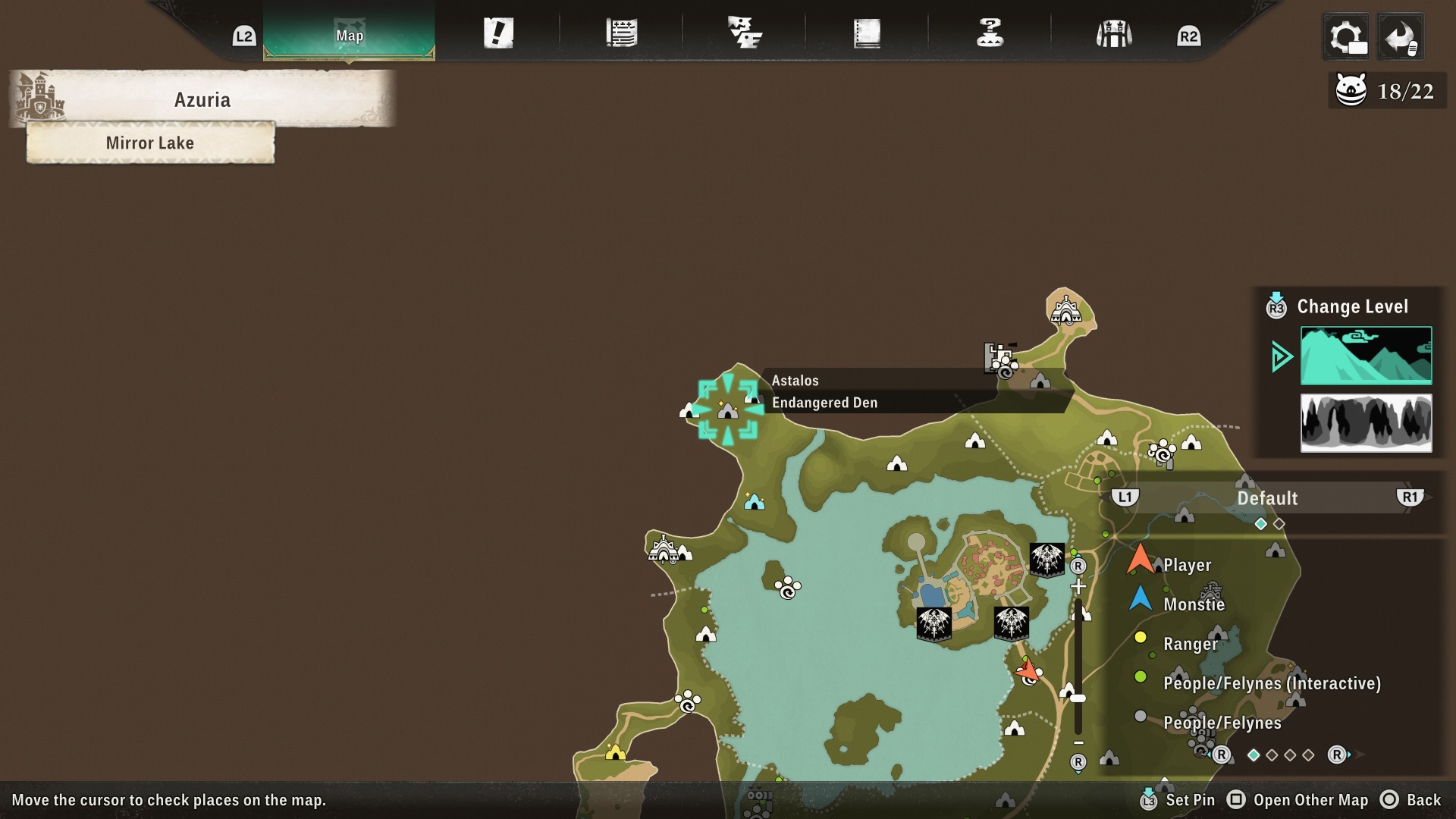 A map of Invasive Seregios location