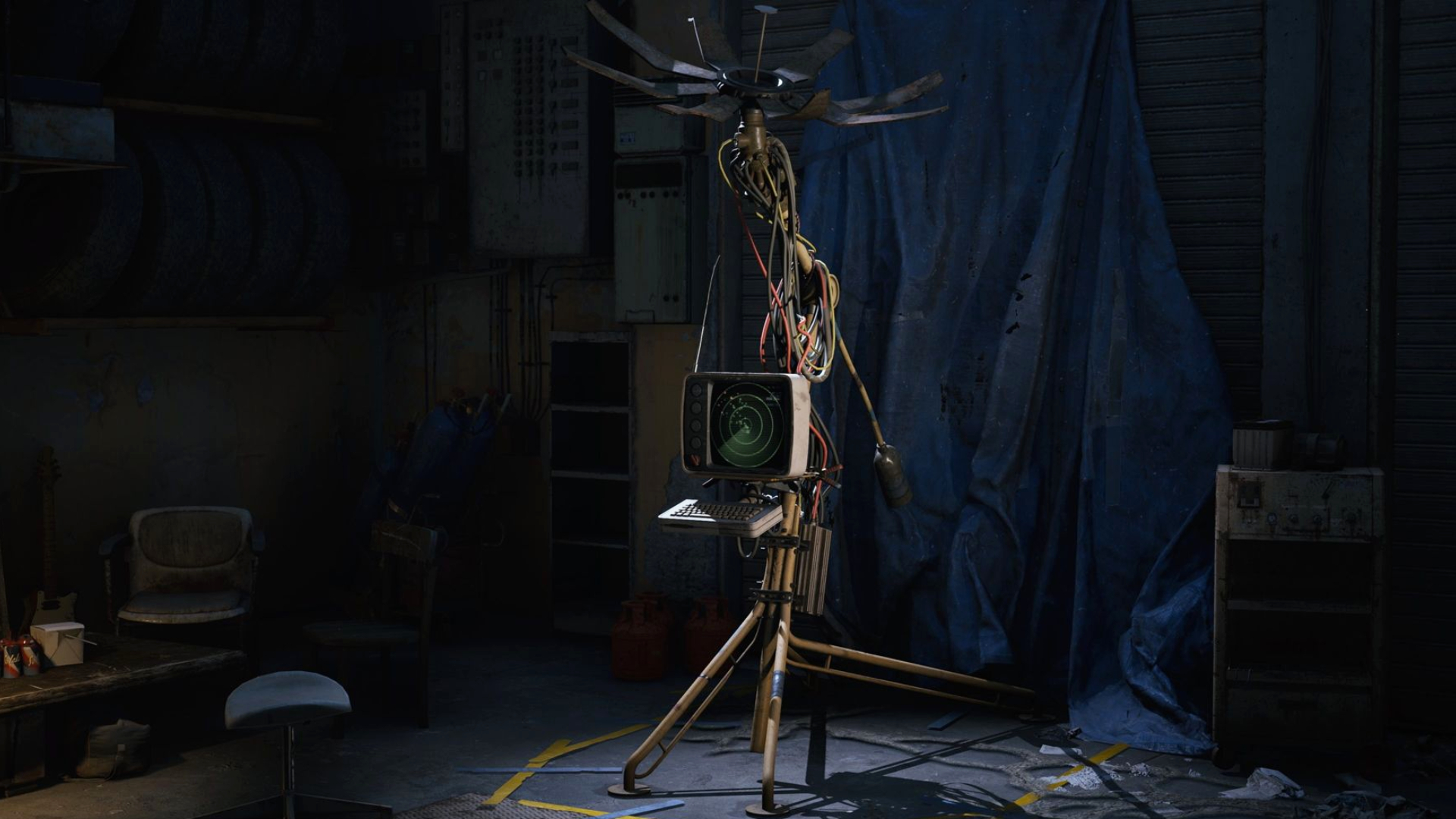 Arc Raiders Flashpoint: The High-Gain Antenna player project inside a workshop.