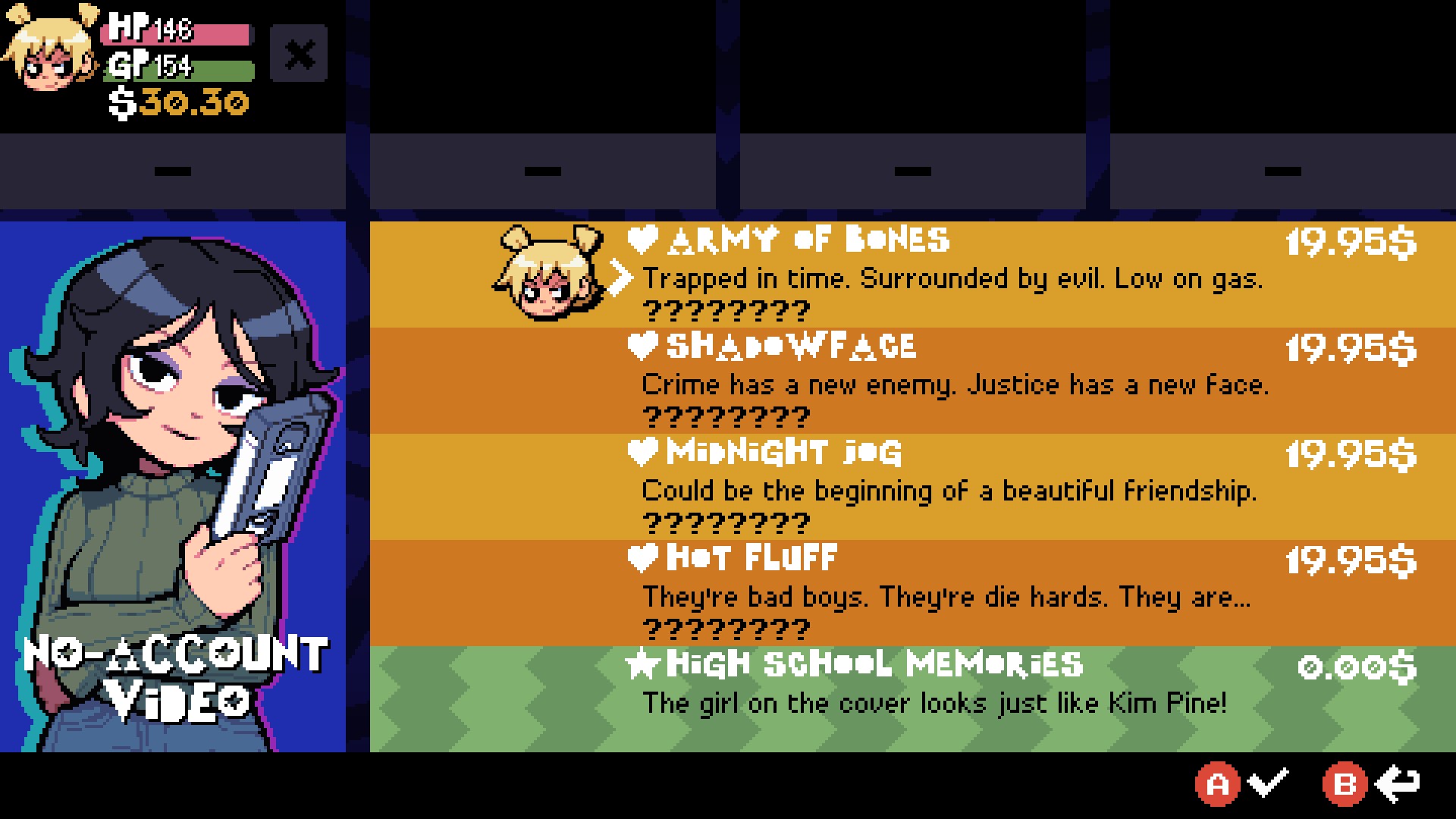 Scott Pilgrim EX, a pixel art beat 'em up