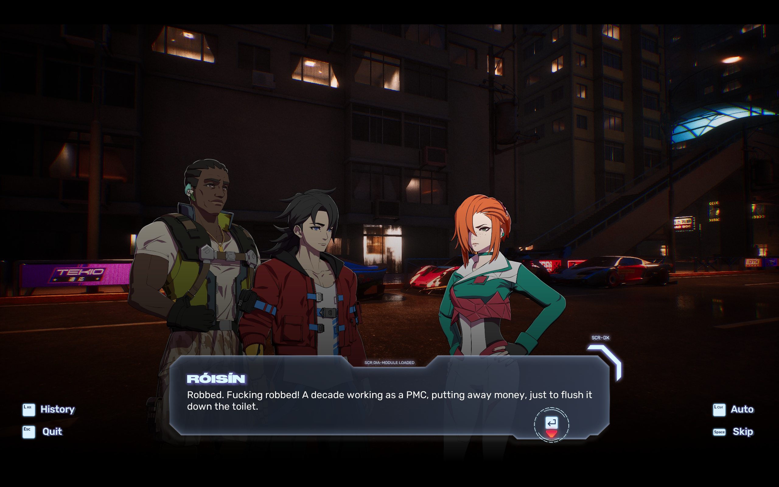 Screamer Persona-style conversation