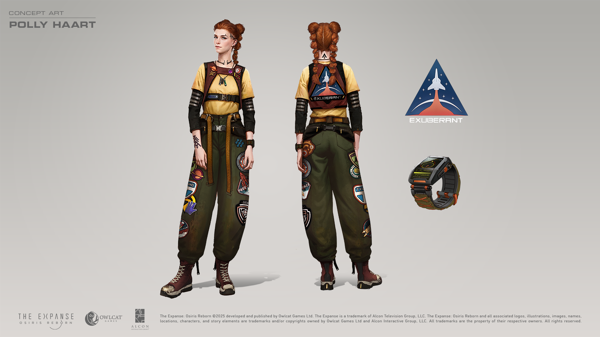 Concept art of Polly, a companion in The Expanse: Osiris Reborn.