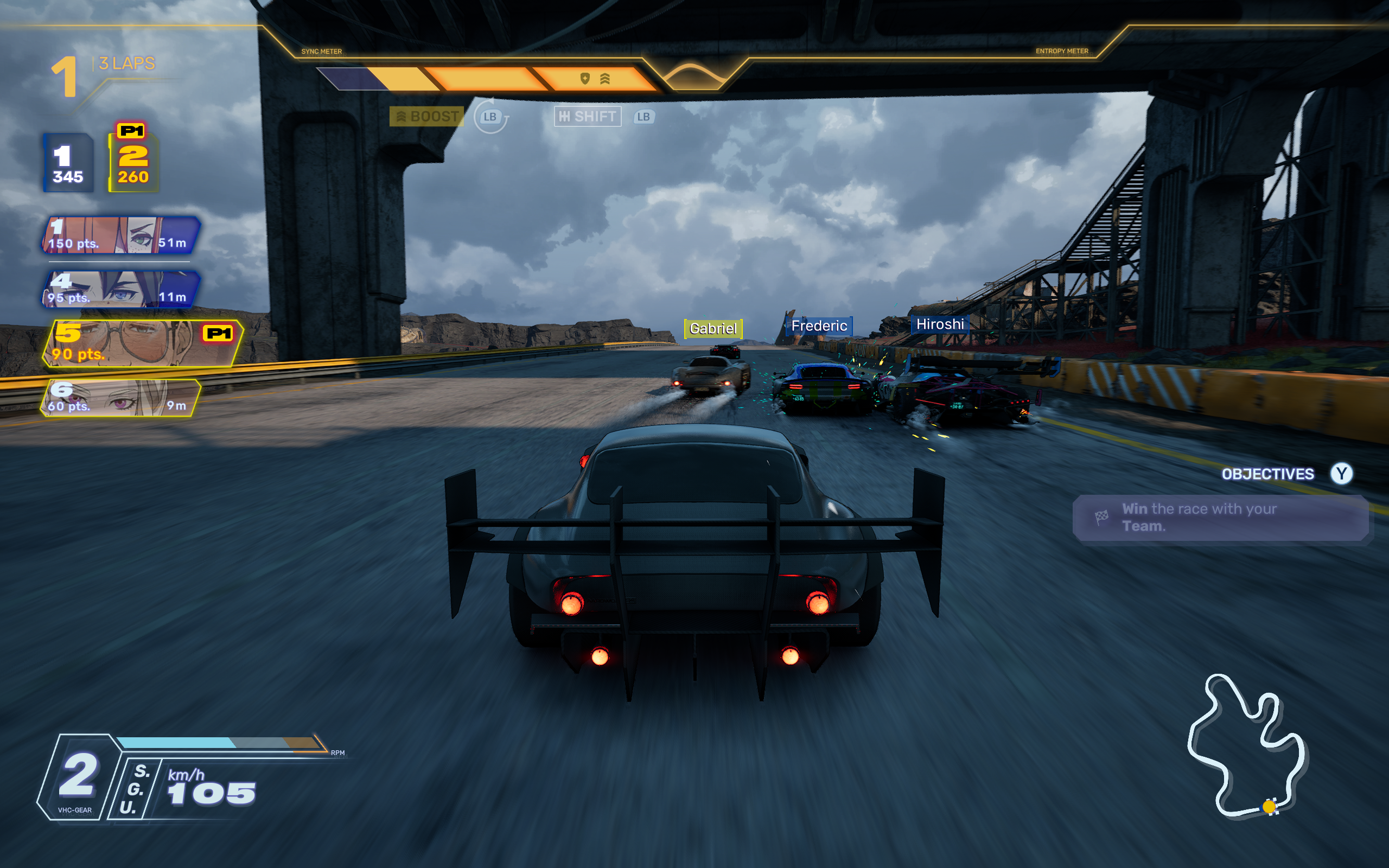 Screamer race gameplay going down highway