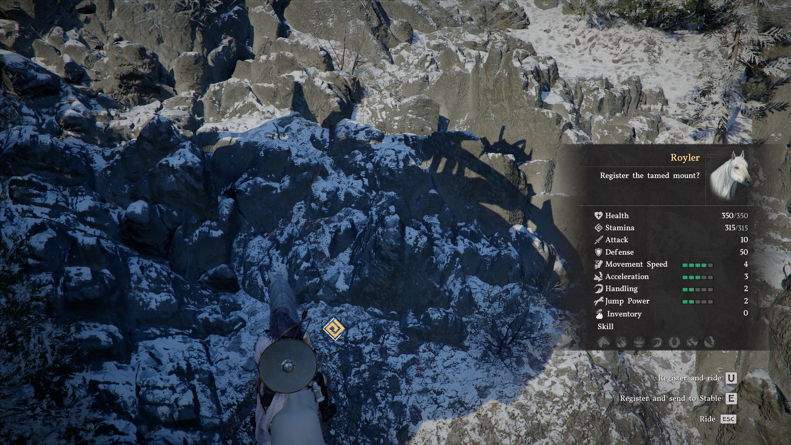 Crimson Desert legendary horses - Royler tamed