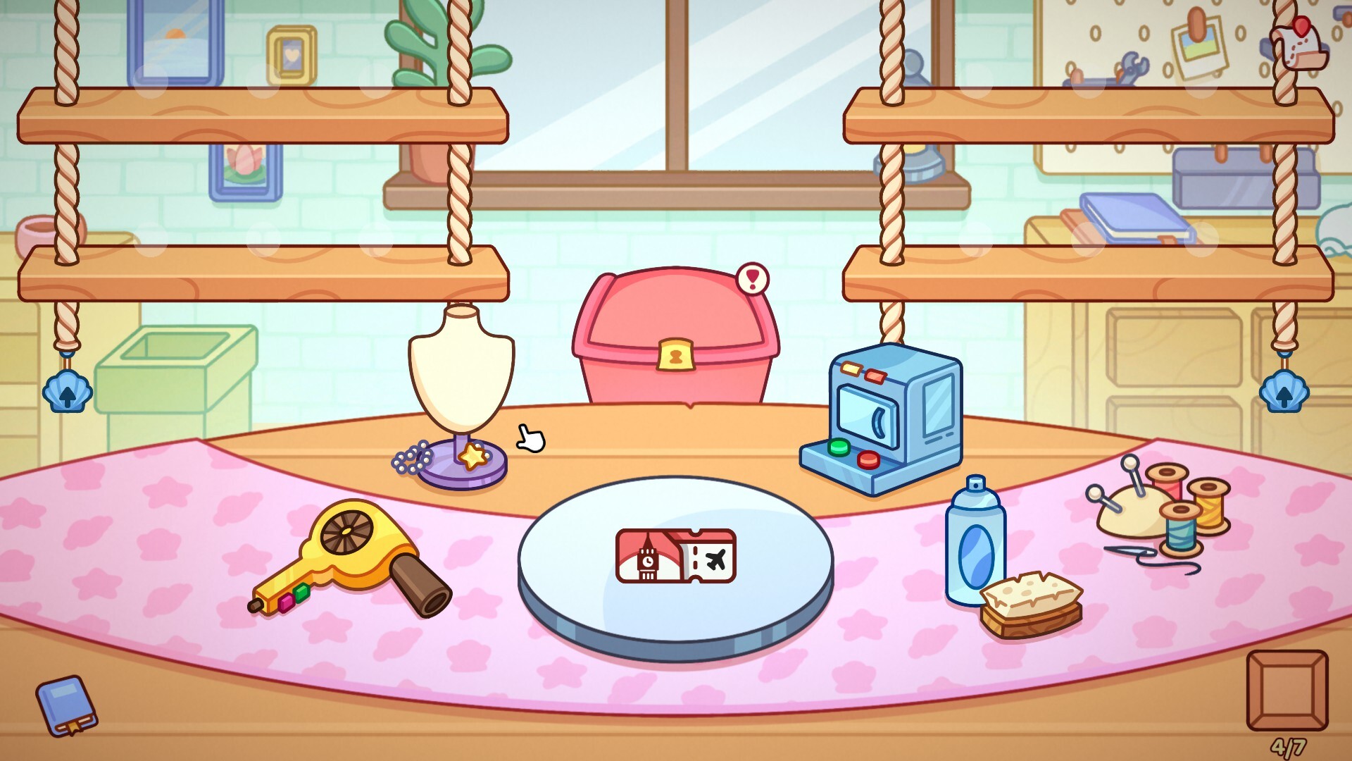 Fixing a boarding pass at my workshop.