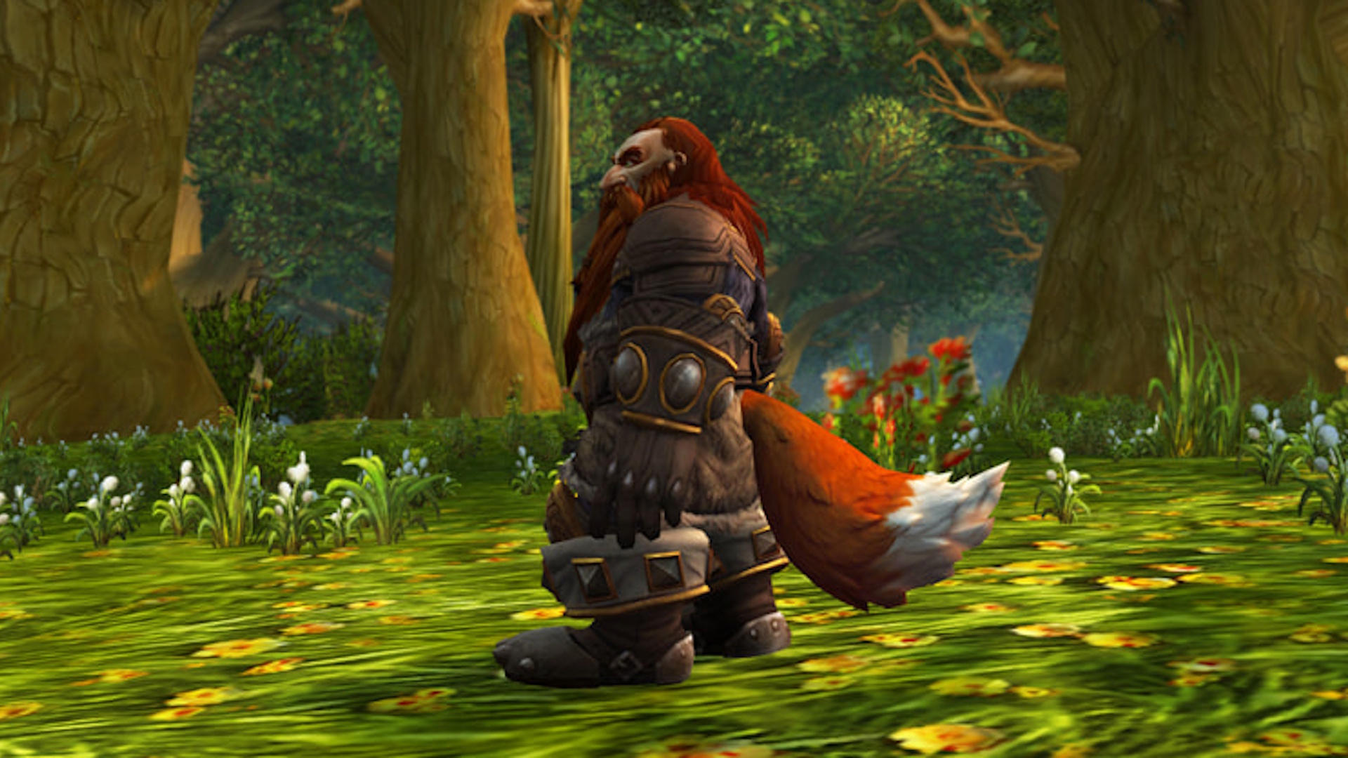 World of Warcraft dwarf with a tail