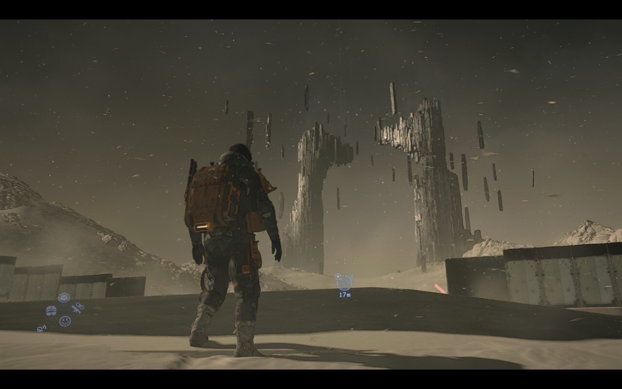 A man beholds a strange spectral gate