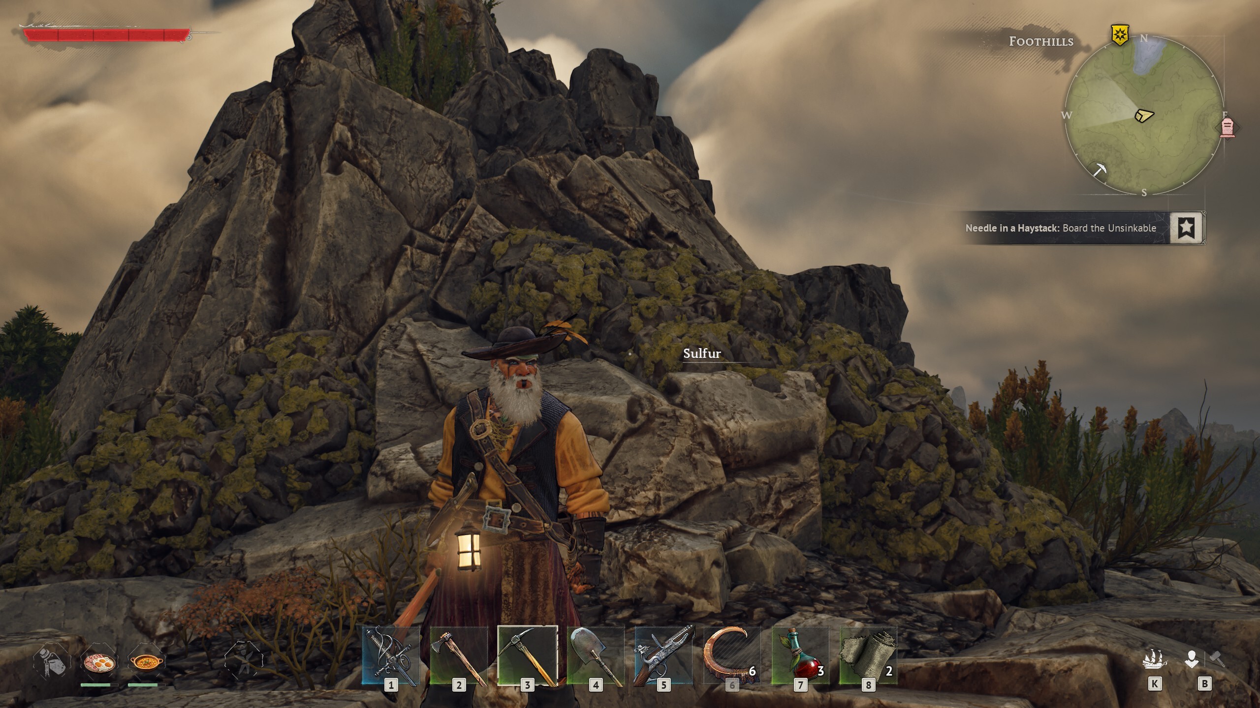 Windrose - Clumpy sulfur that's more obviously yellow