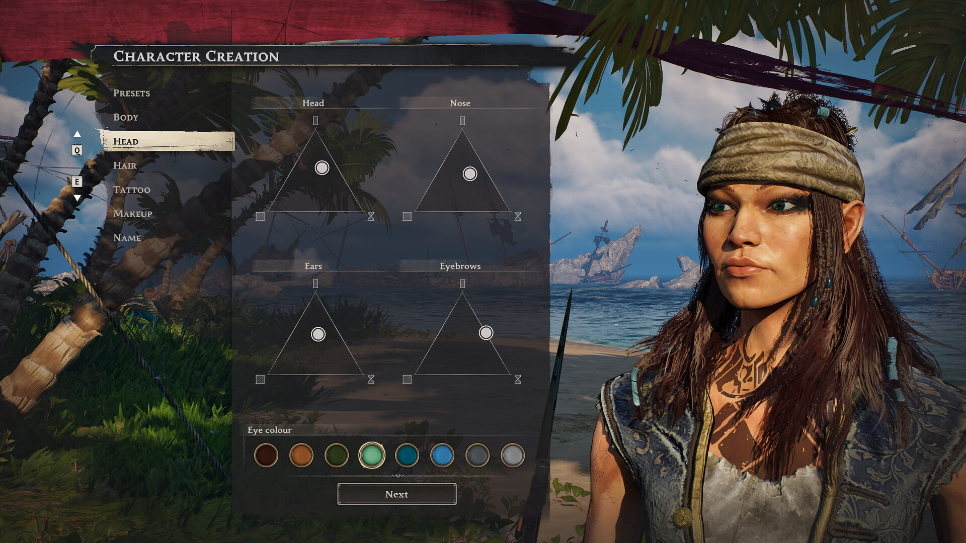 Pirate in character creator