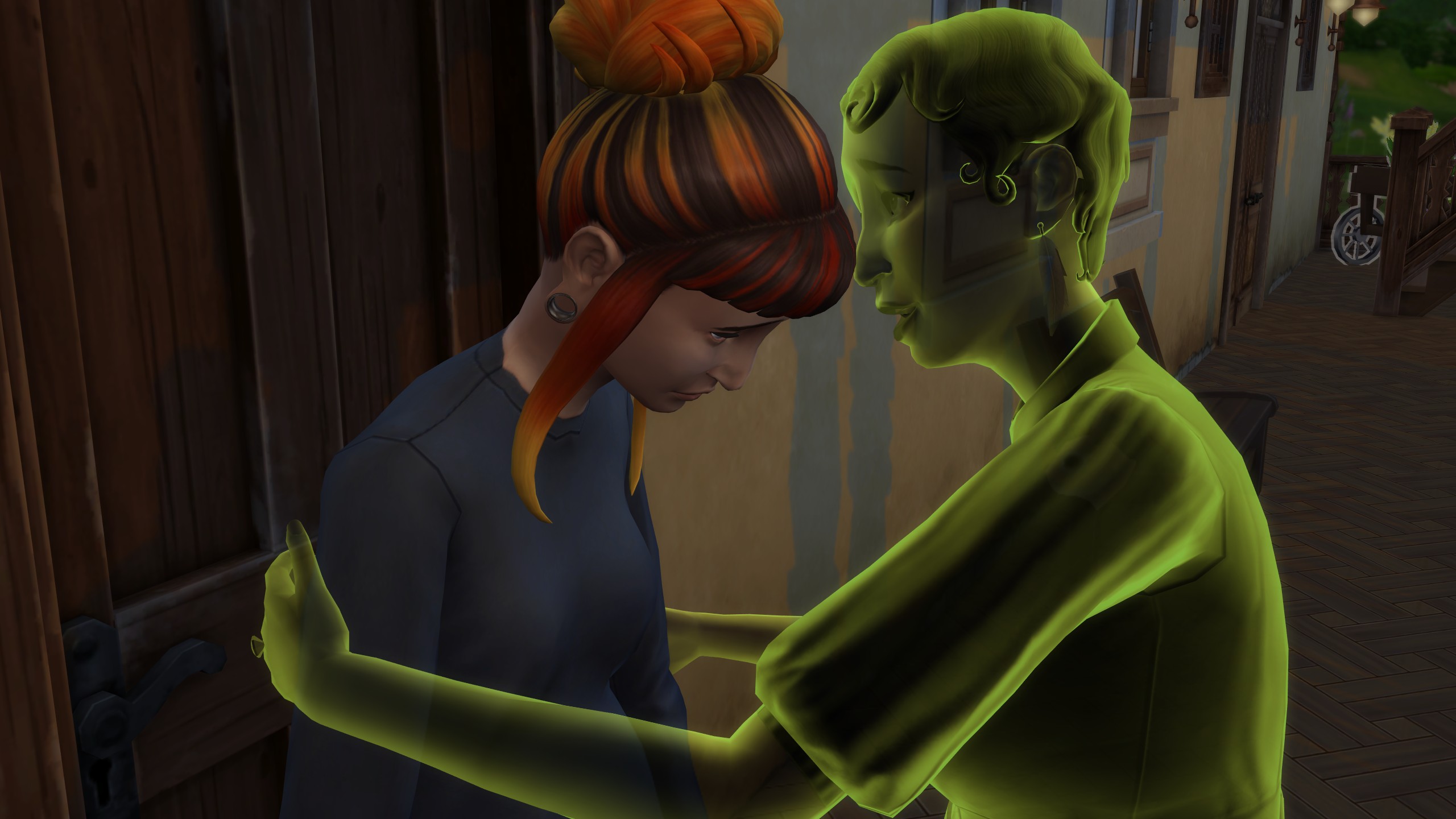 The Sims 4 Life &amp; Death - A ghost consoles her daughter in her grief