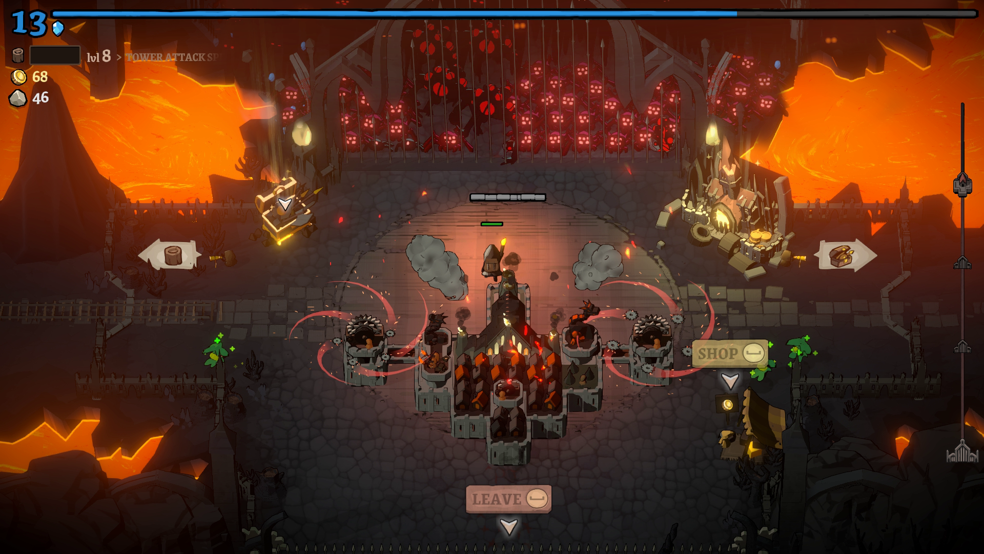 A city reaching a safe haven in Monsters Are Coming.