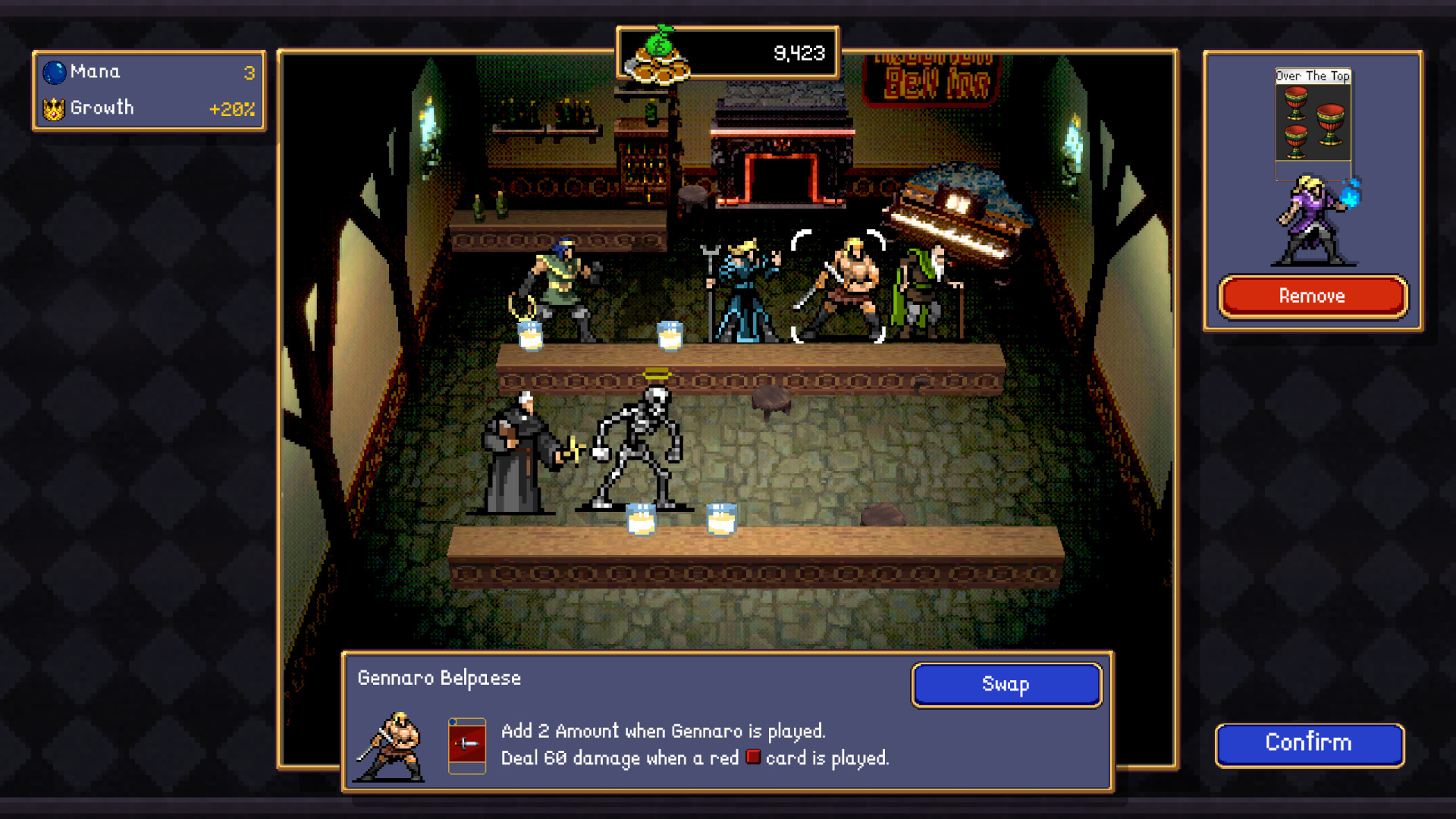 Vampire Crawlers, roguelike deckbuilder dungeon crawler