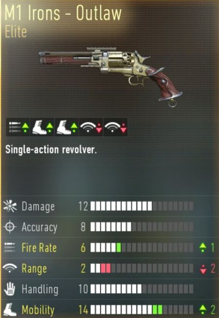 Advanced Warfare: The M1-Irons elite weapon variant.