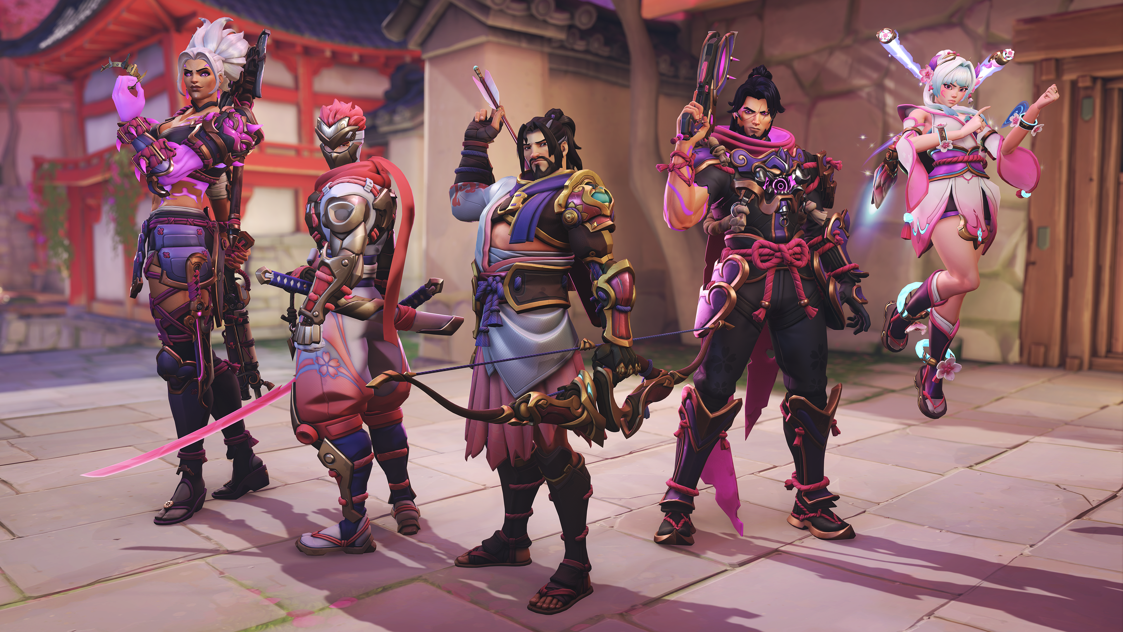 Overwatch Season 2: The Sakura store skins.