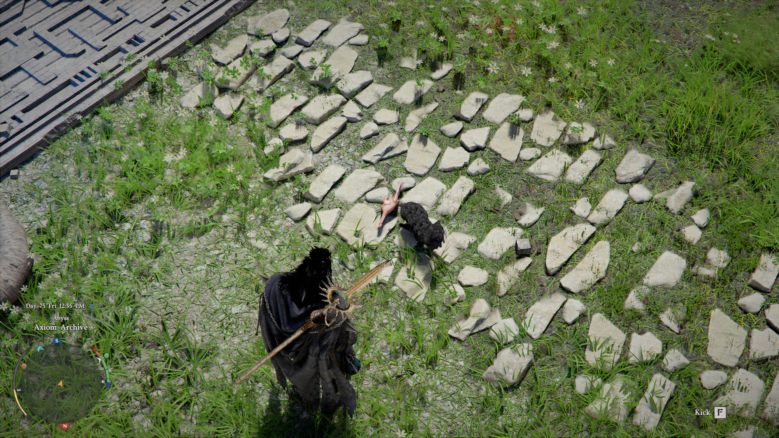 Crimson Desert Abyss Heuklang eating a bird