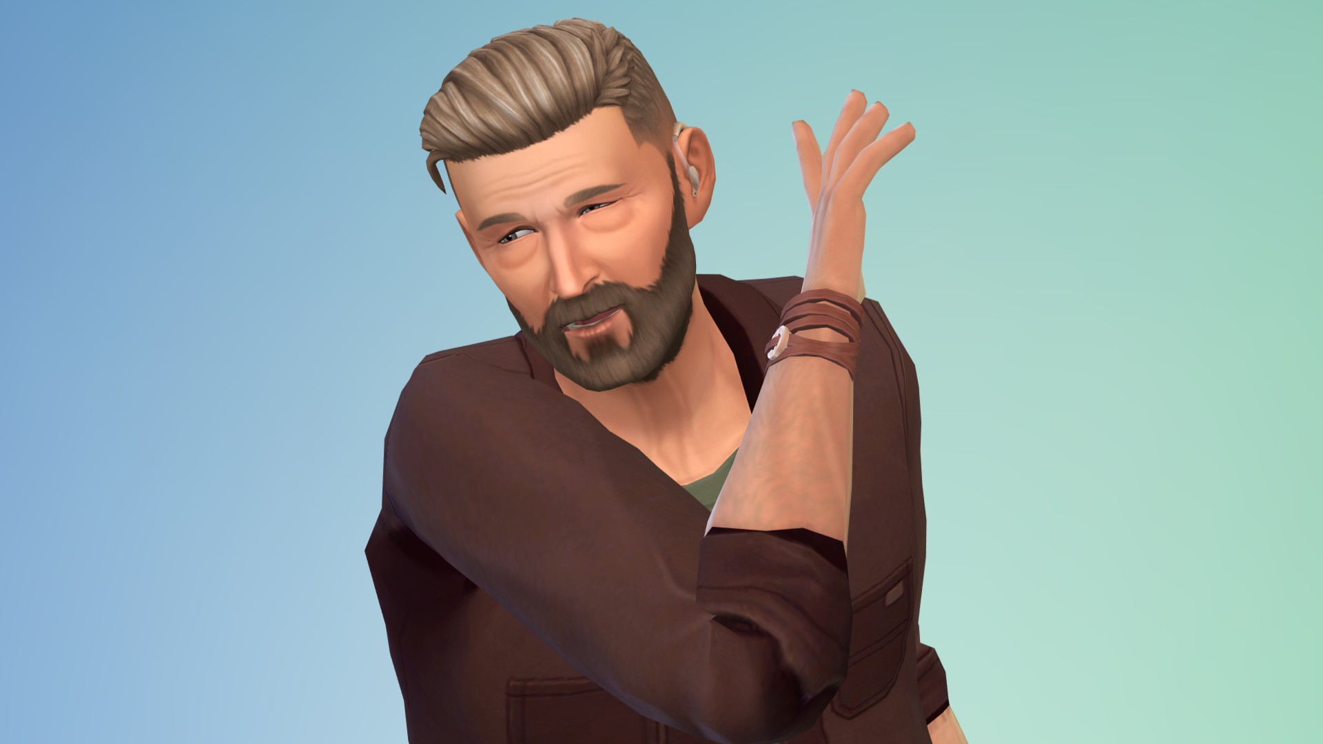 Sims 4 Businesses and Hobbies - a sim with the shady trait whispers conspiratorially