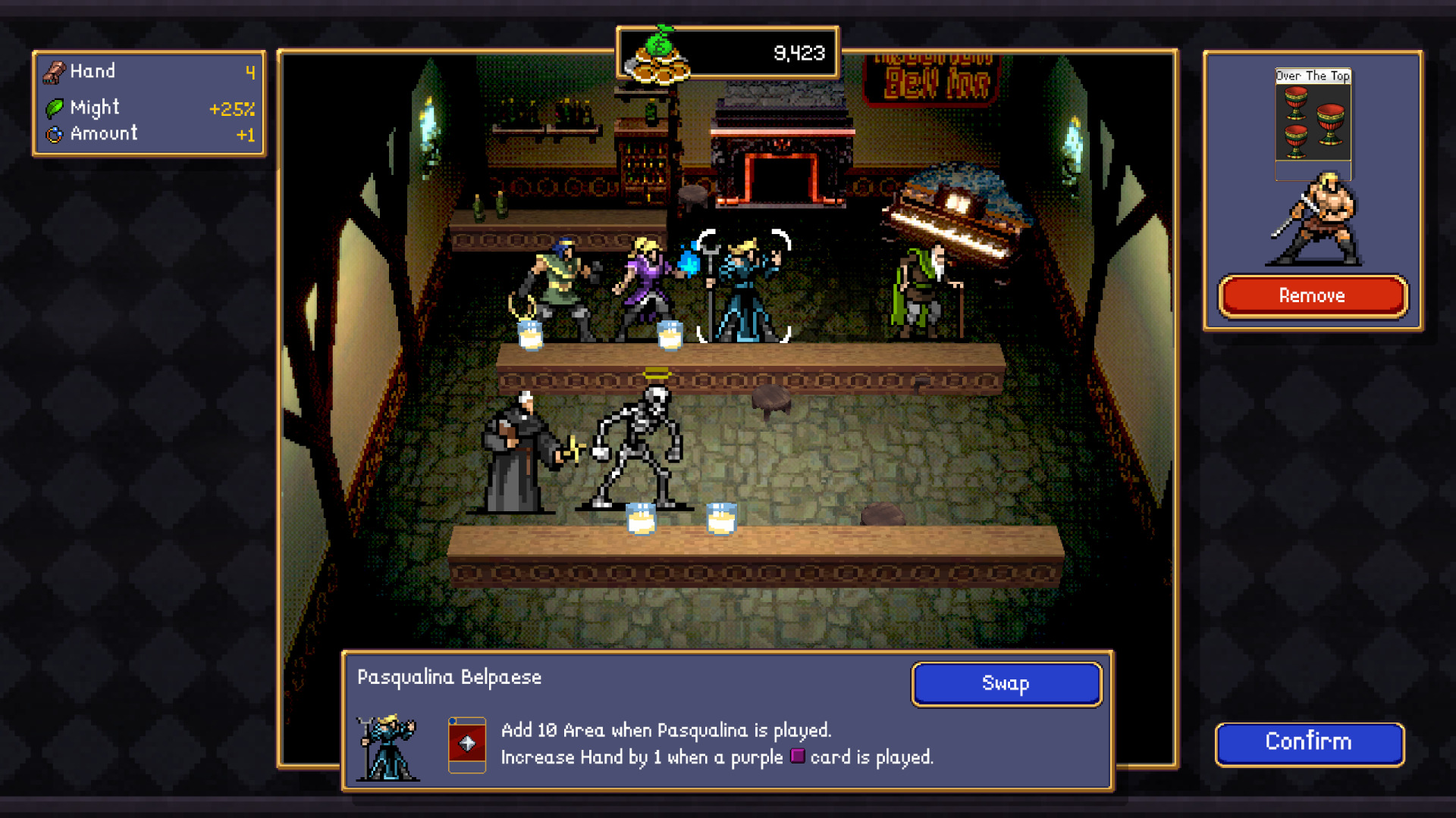 Vampire Crawlers, roguelike deckbuilder dungeon crawler