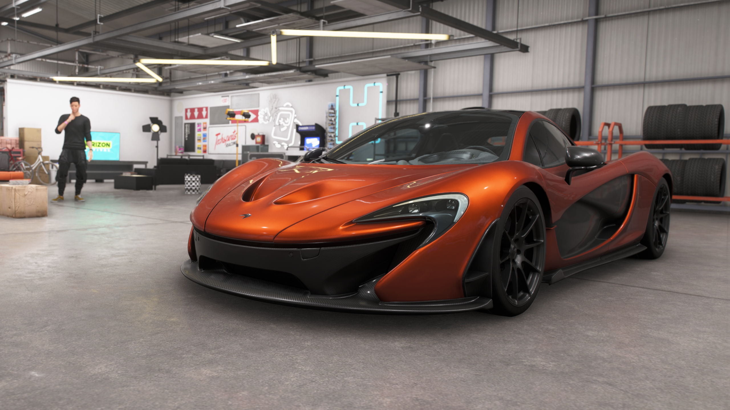 Forza Horizon 6 best cars: The 2013 McLaren P1 in a player's garage.