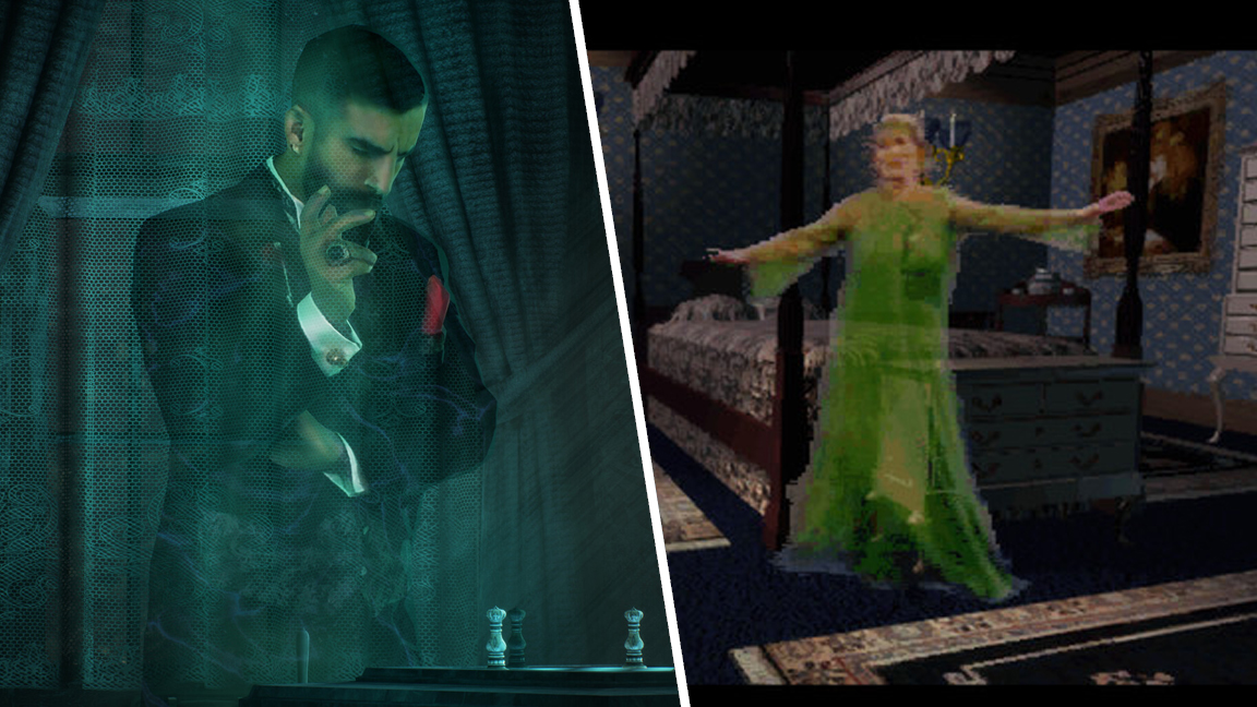 A comparison of The 7th Guest and its remake's FMV actors.