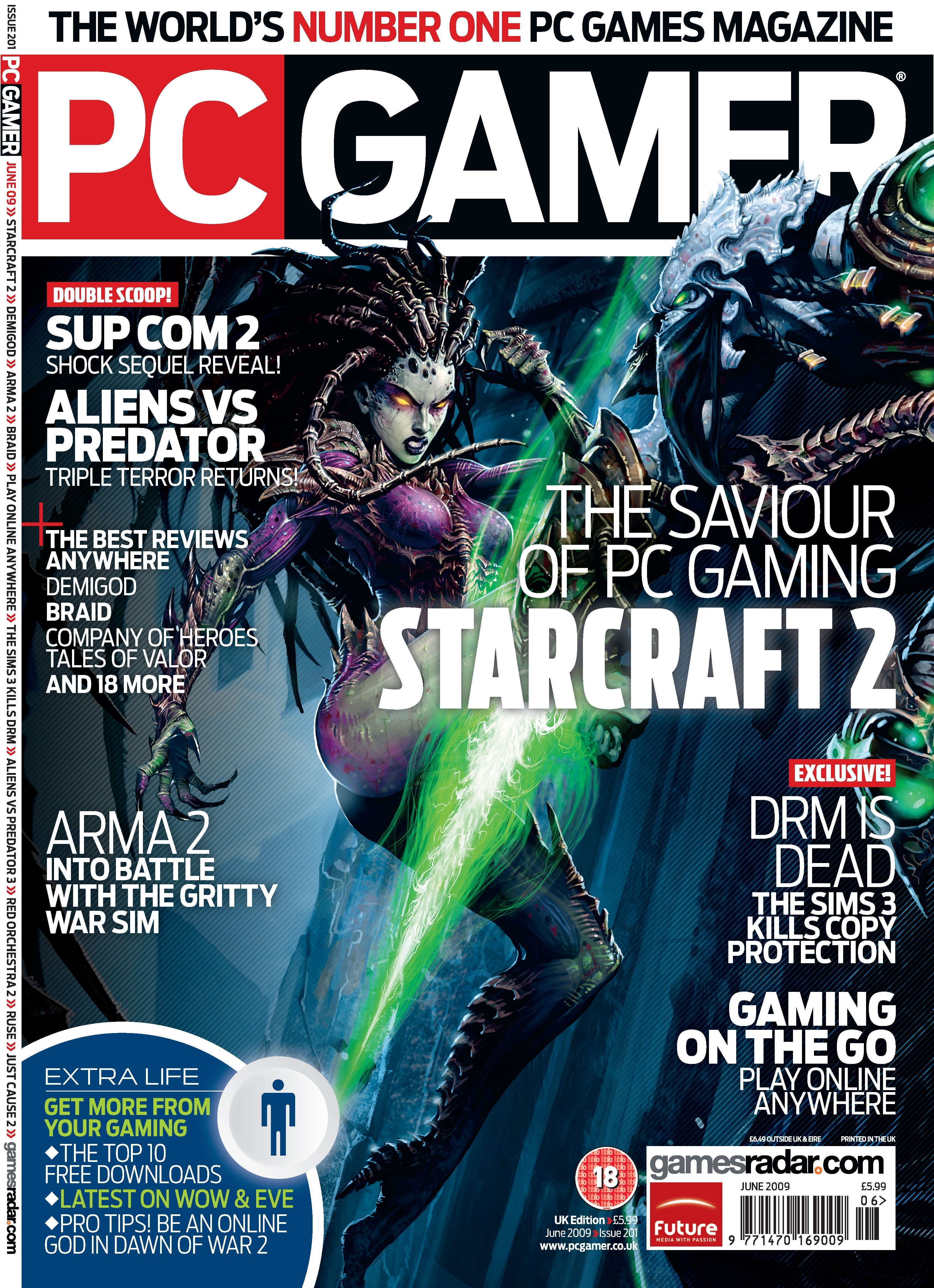 PC Gamer #201 (UK, 2009) cover