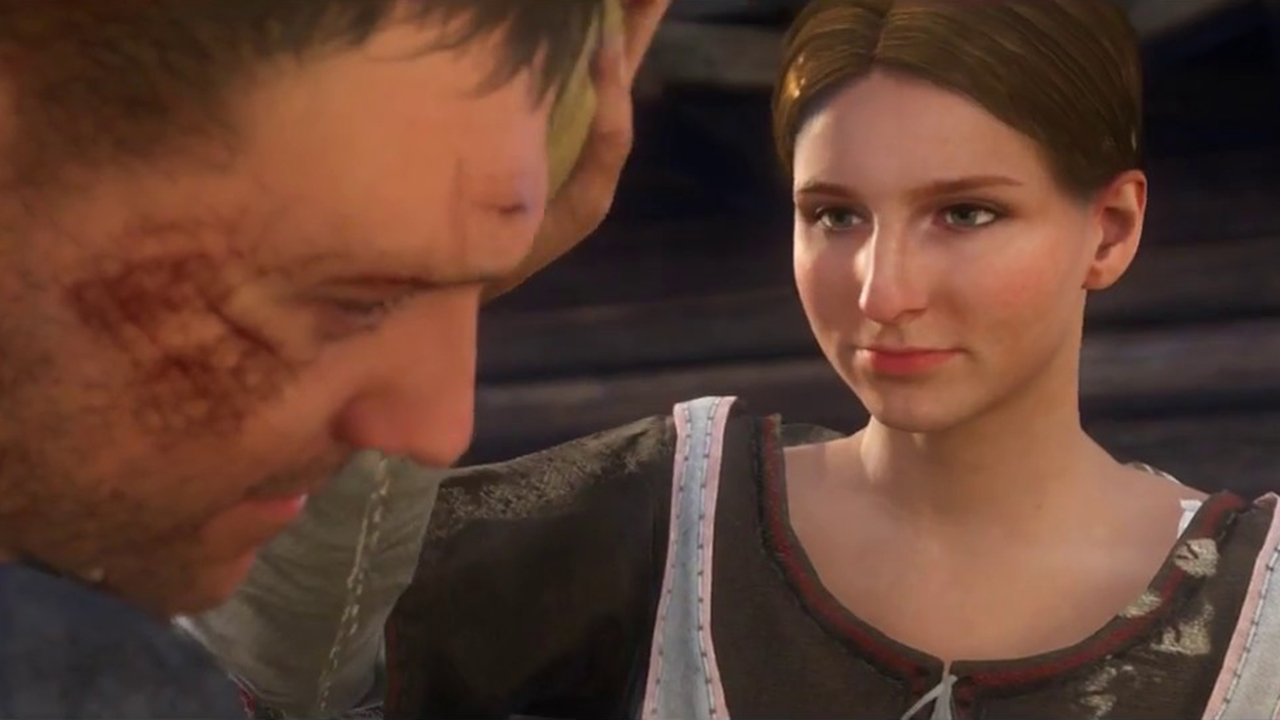 Theresa tends Henry's wounds.