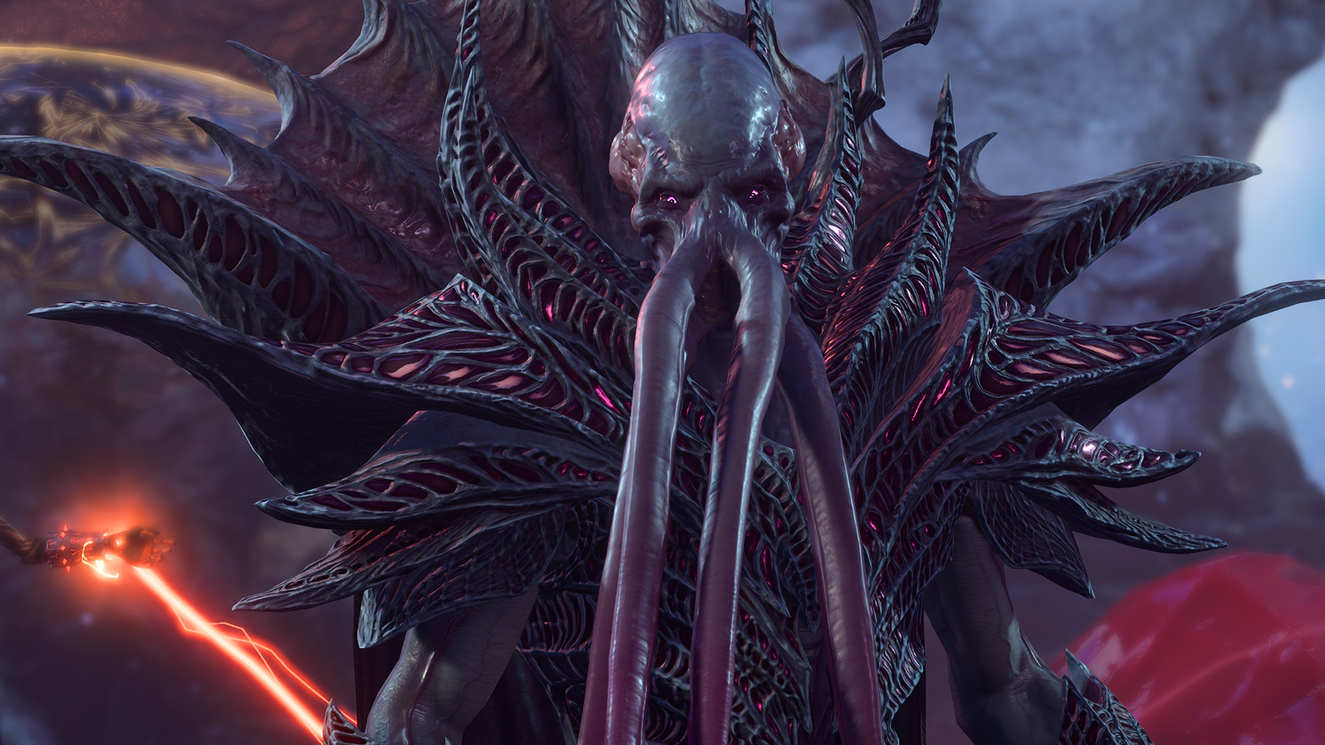 Baldur's Gate 3 - The Emperor Mindflayer shortly after he reveals his true identity