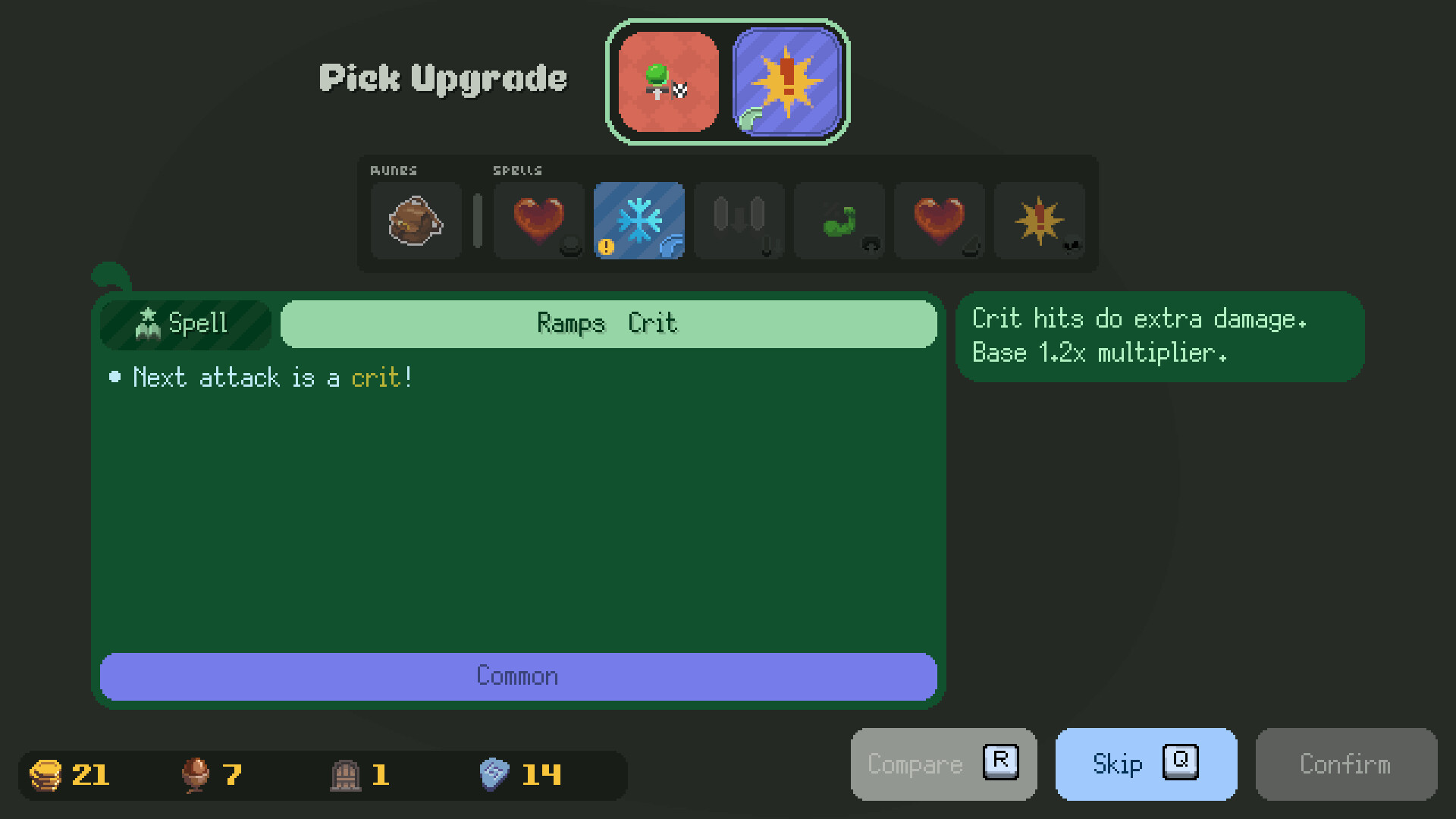 Pin-Crawl, a pinball roguelite