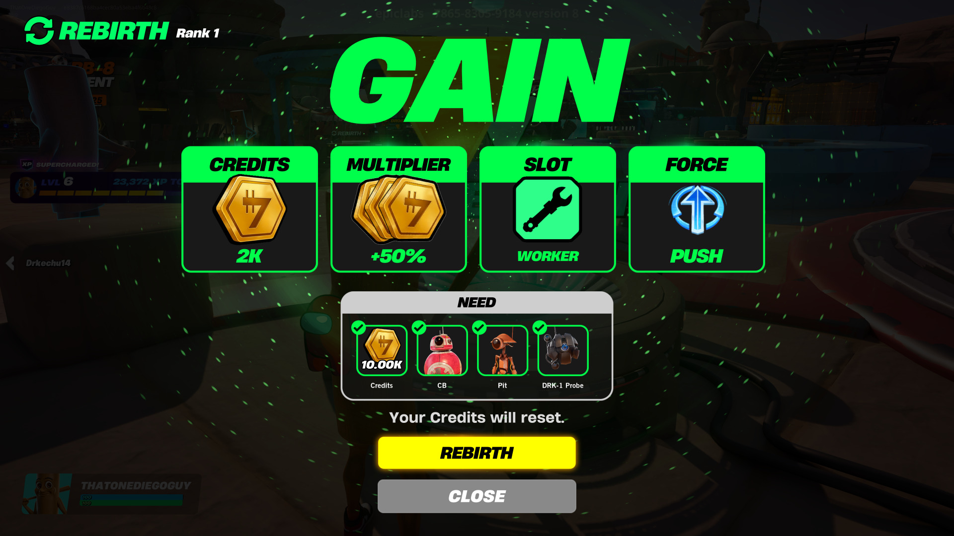 Fortnite Droid Tycoon