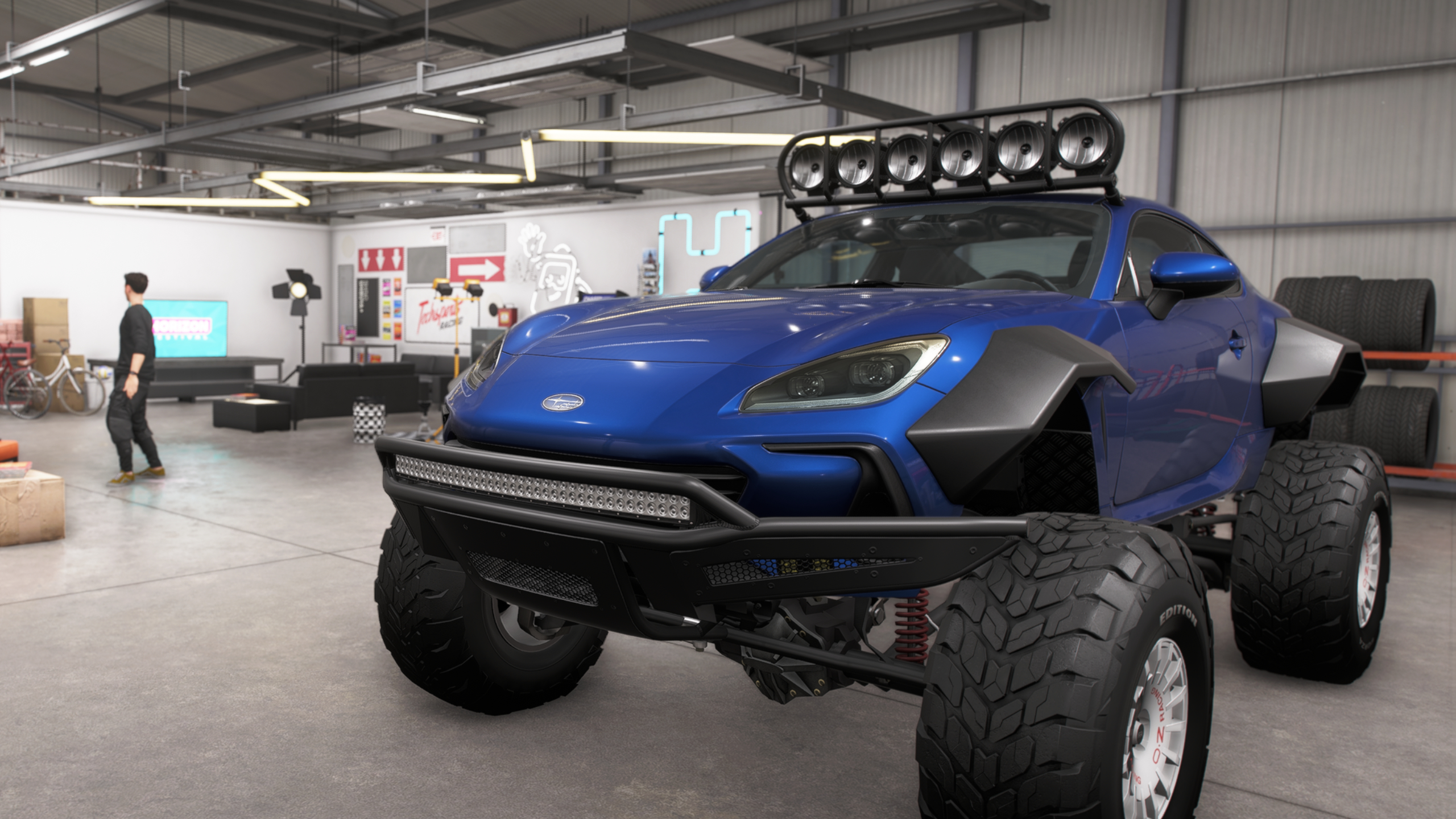 Forza Horizon 6 best cars: The 2022 Subaru BRZ Forza Edition in a player's garage.