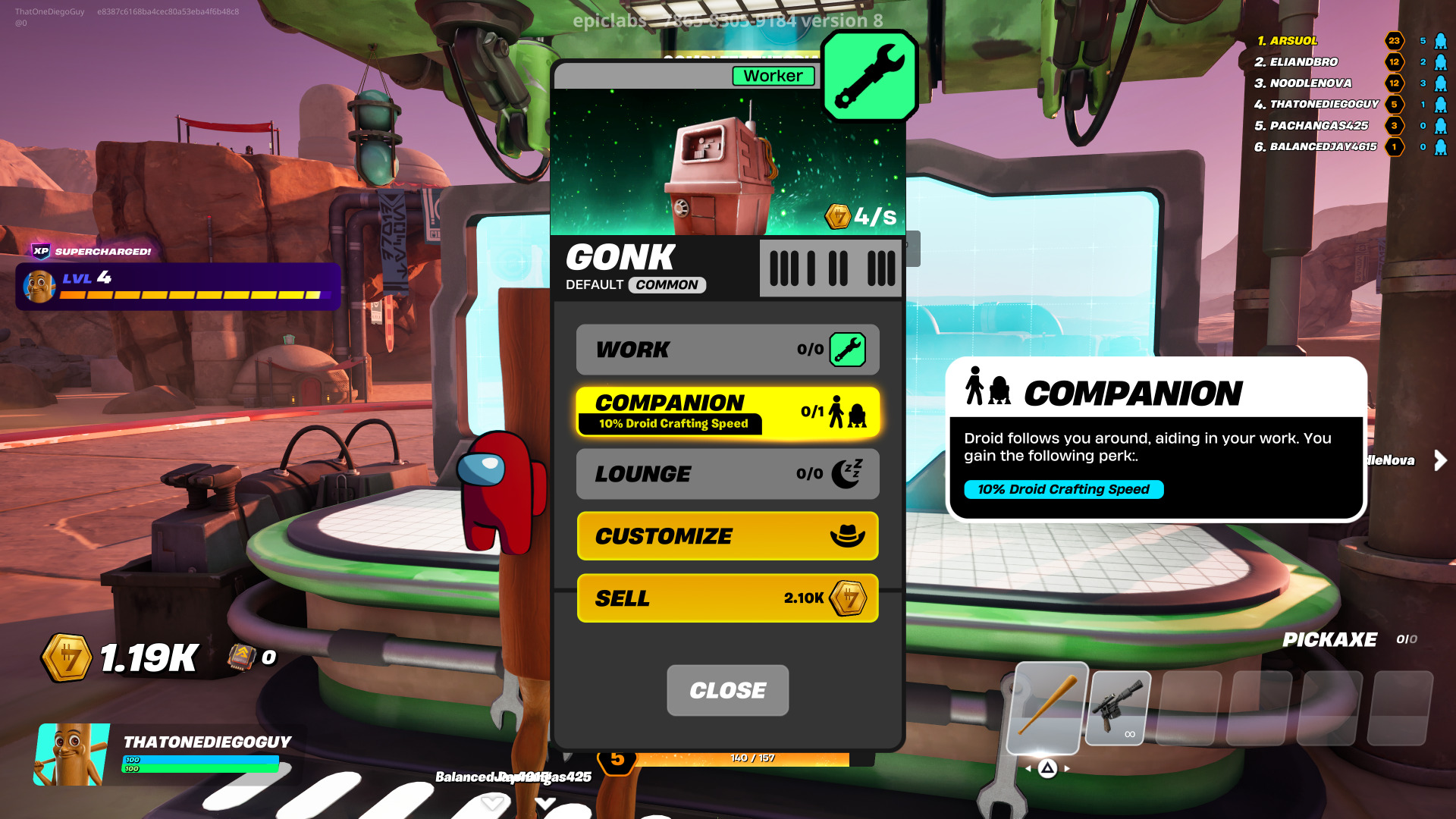 Fortnite Droid Tycoon