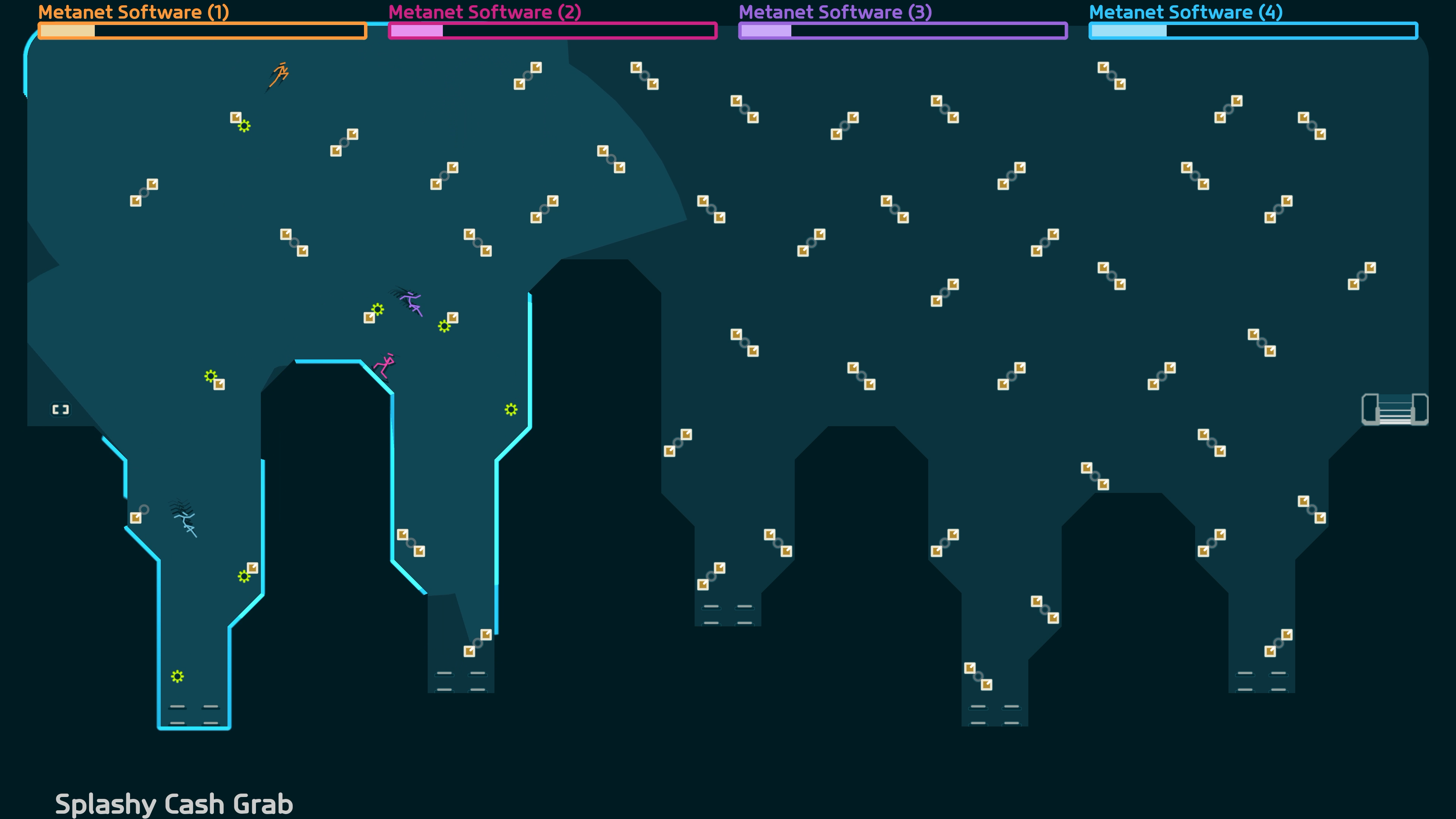 A platforming gauntlet from the game N Plus Infinity Times Two