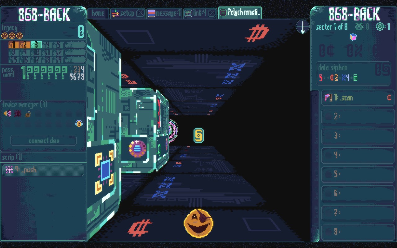 Roguelike hacking game 868-Back