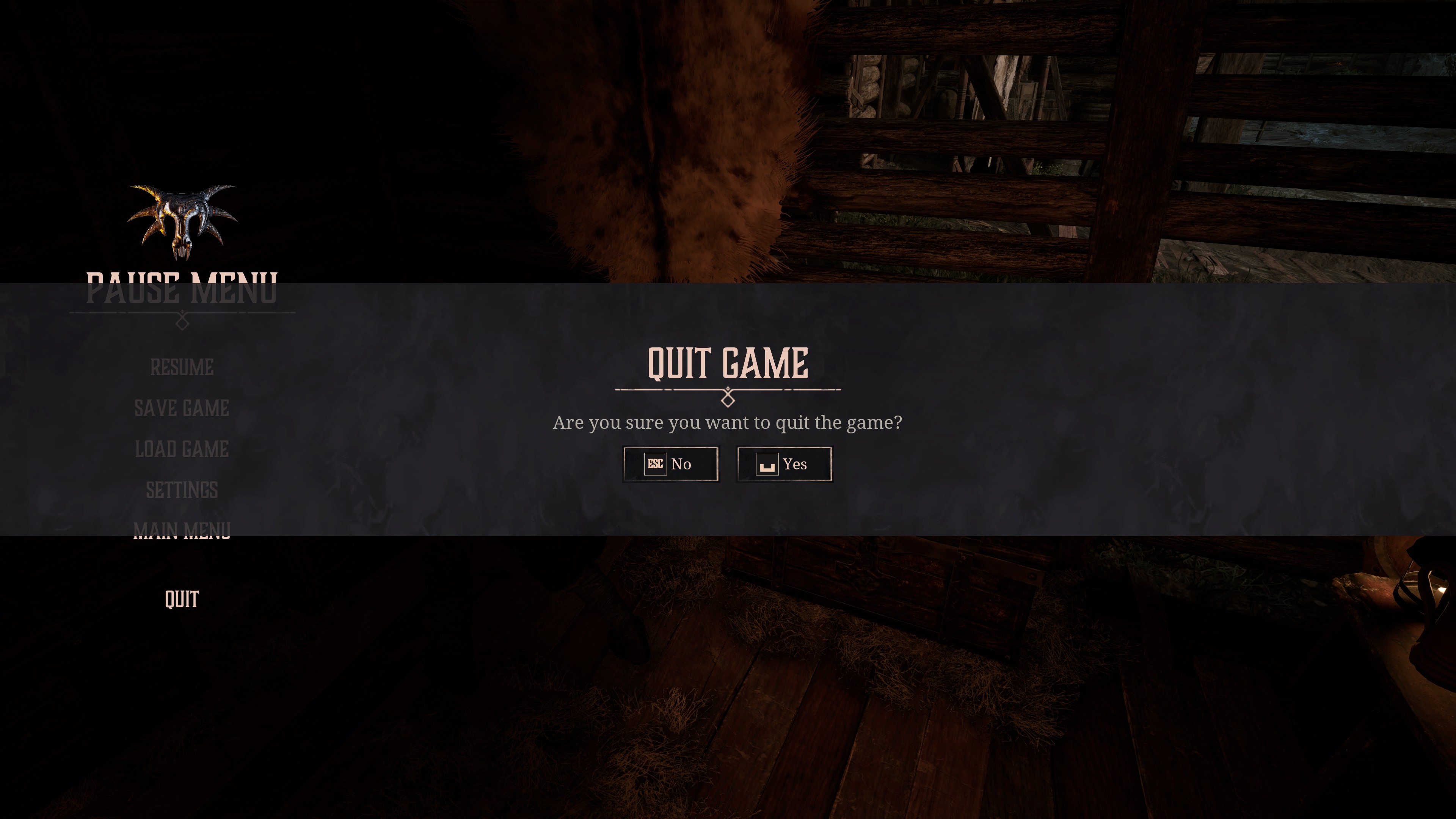 Gothic Remake quit screen