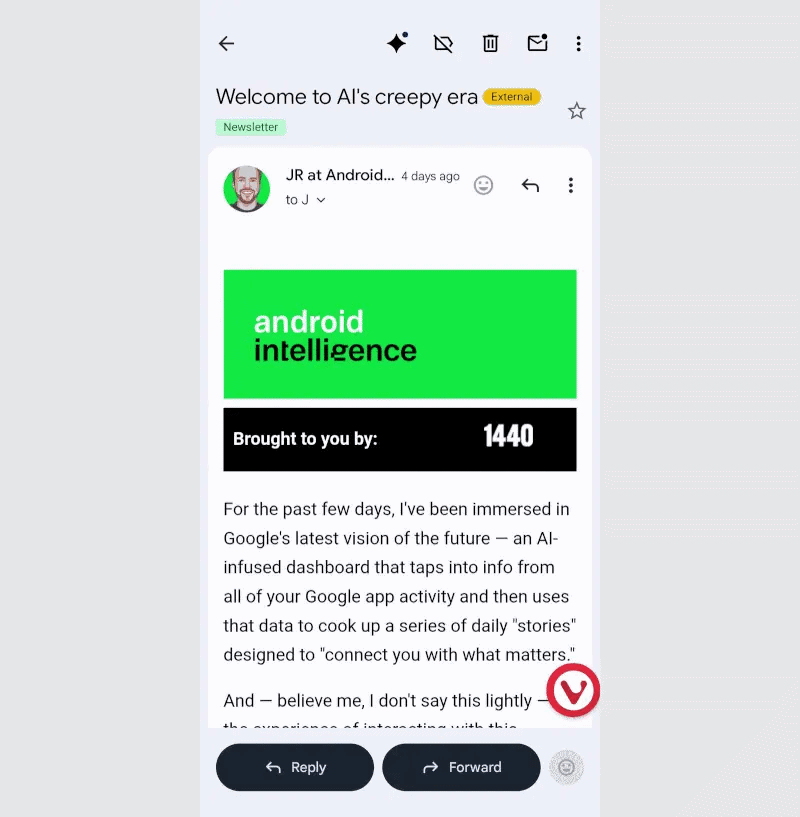 animated screenshot of pressing bubble to switch between apps