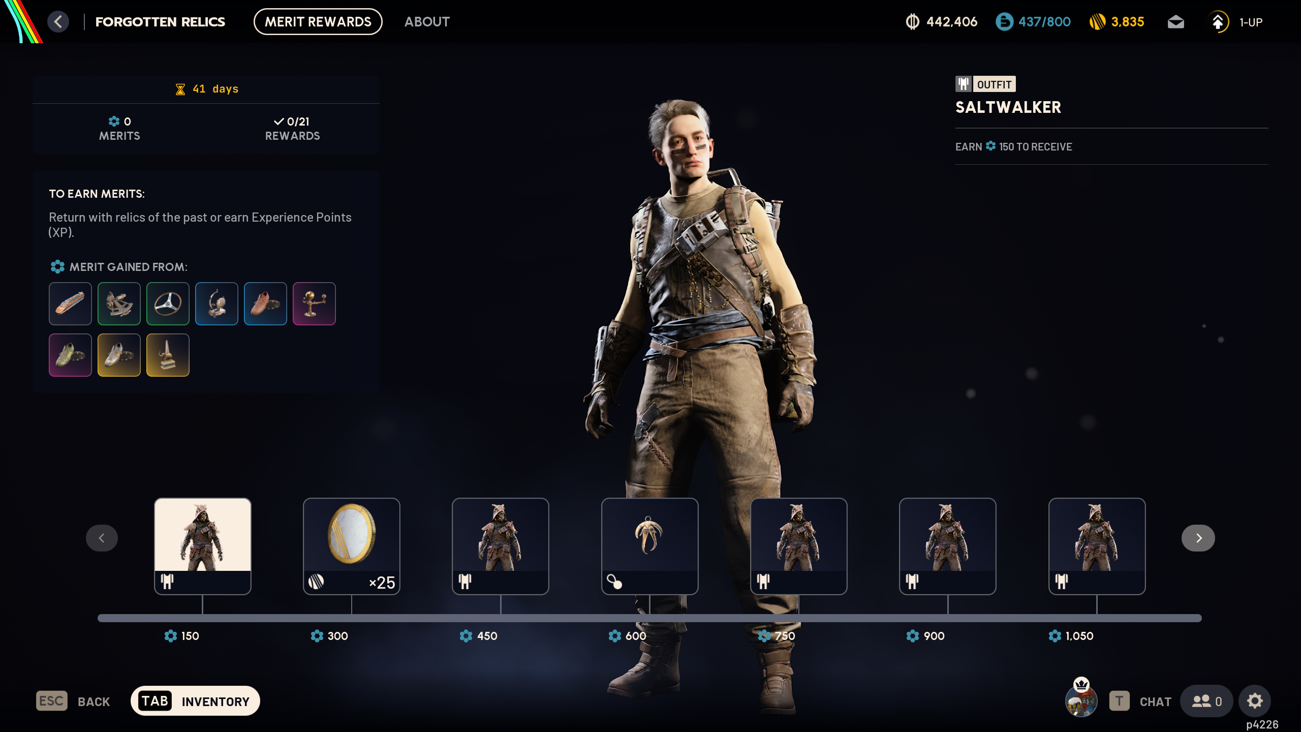 Arc Raiders Forgotten Relics: The events overview page, showing the various rewards you can earn.