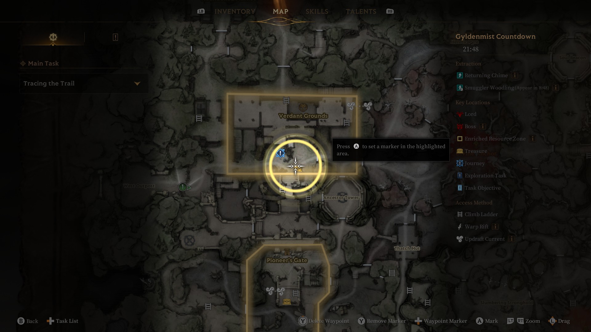 A series of images showing the various systems and mechanics in Mistfall Hunter, an extraction shooter ARPG by Bellring Games.