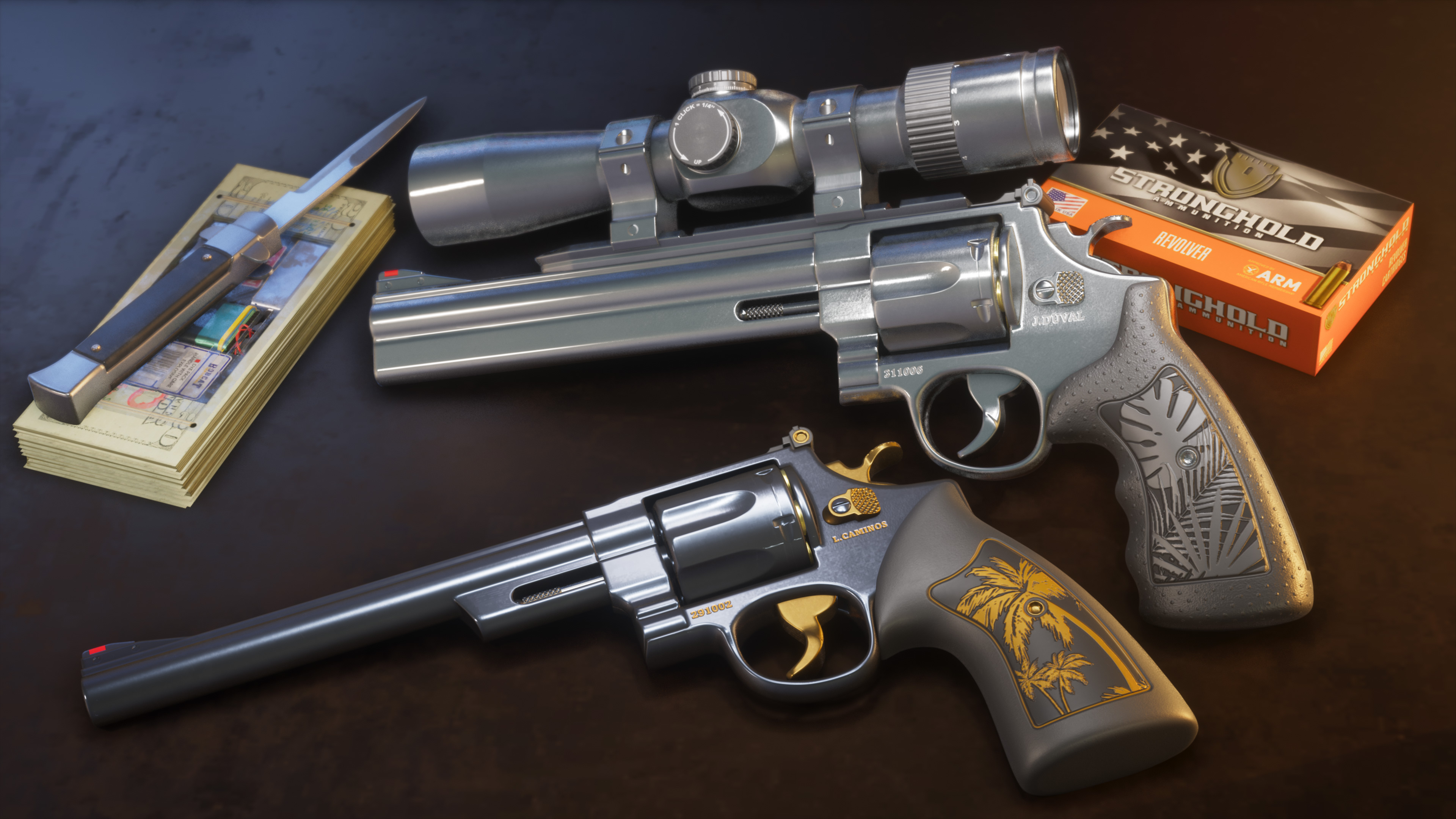 Customised revolvers.