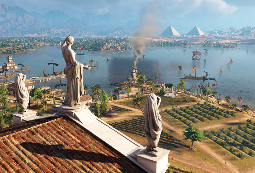 Greek statues in Assassin's Creed Origins