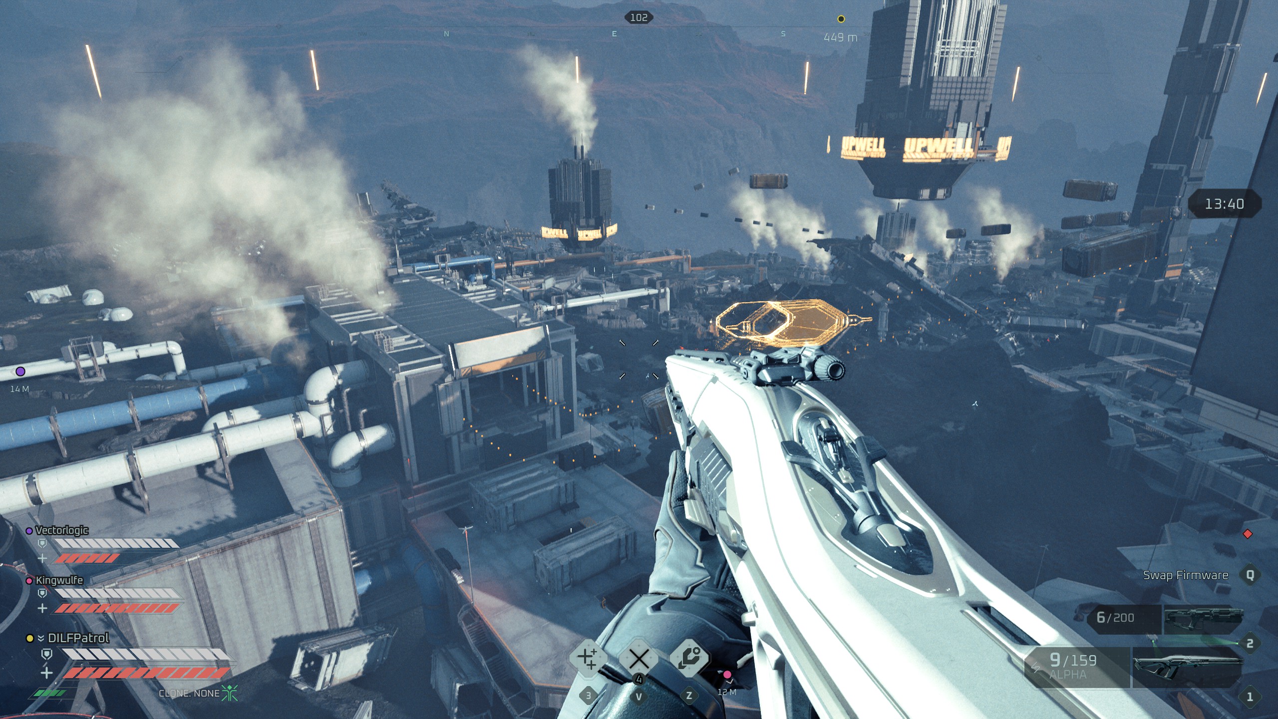 Looking out across map in EVE Vanguard