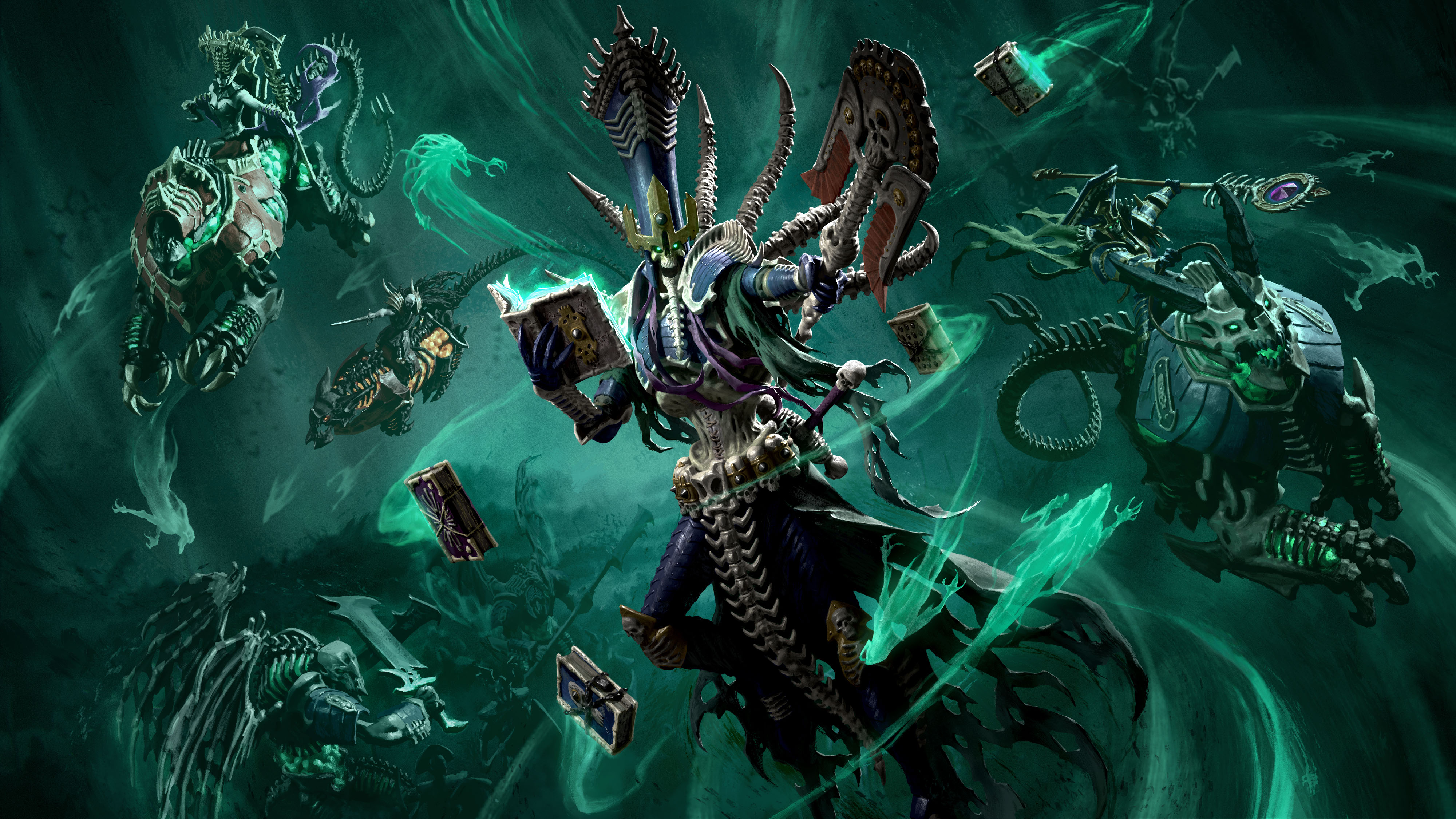 Nagash, Supreme Lord of the Undead, lording over the undead in supreme fashion.