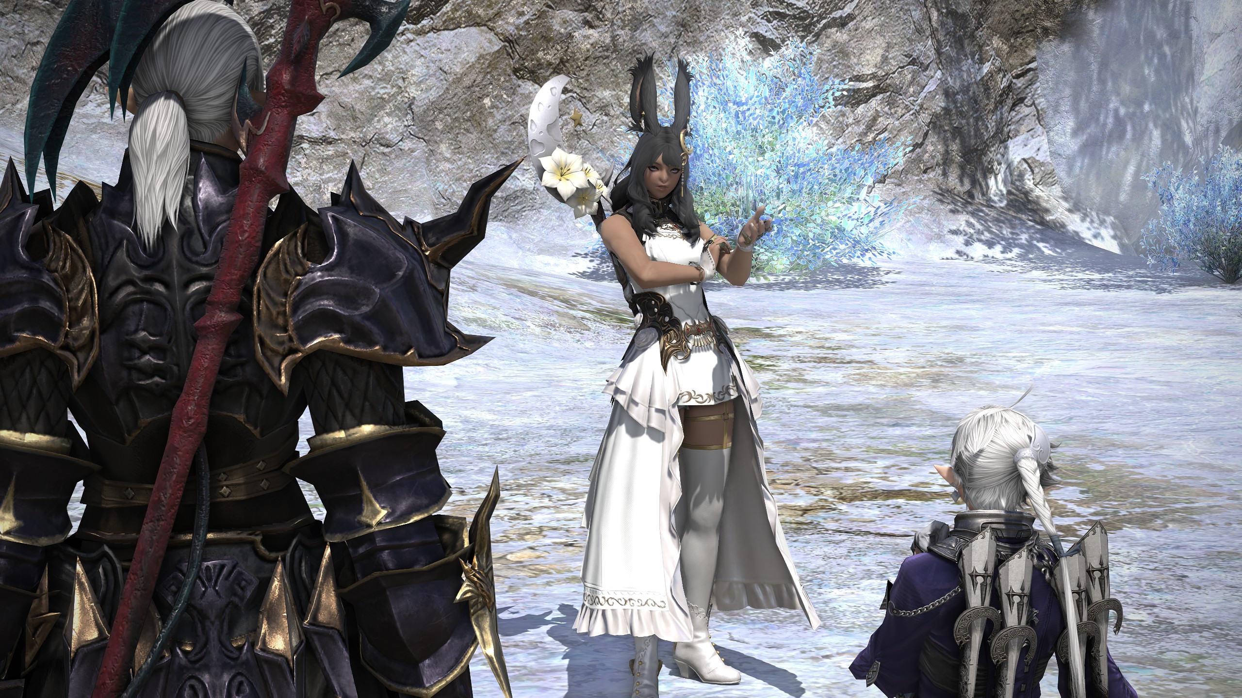 The Warrior of Light in Final Fantasy 14: Dawntrail's 7.56 patch quest.