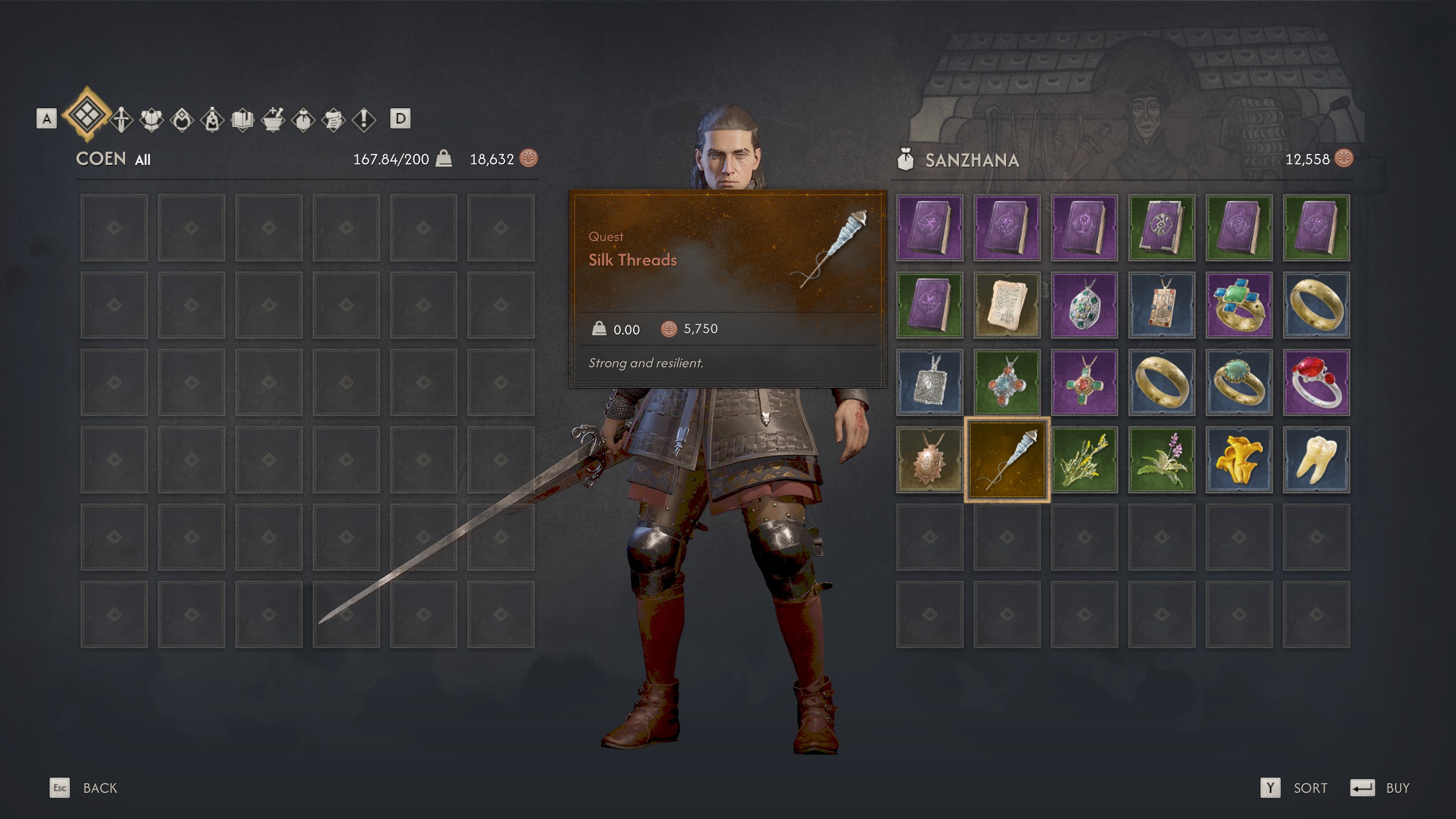 Blood of Dawnwalker A Bulwark Against Darkness - Silk threads
