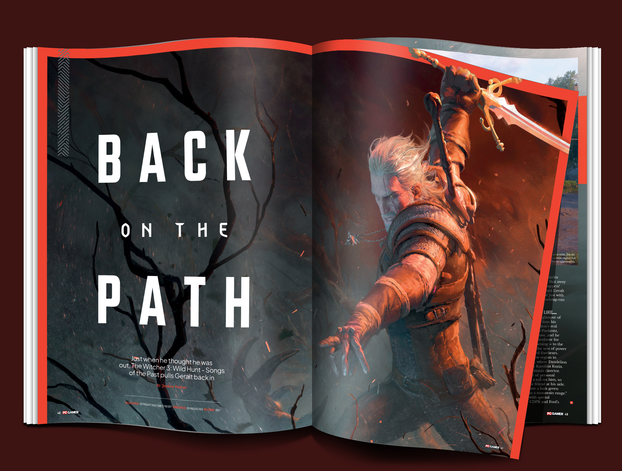 The Witcher 3: Wild Hunt &ndash; Songs of the Past issue of PC Gamer magazine