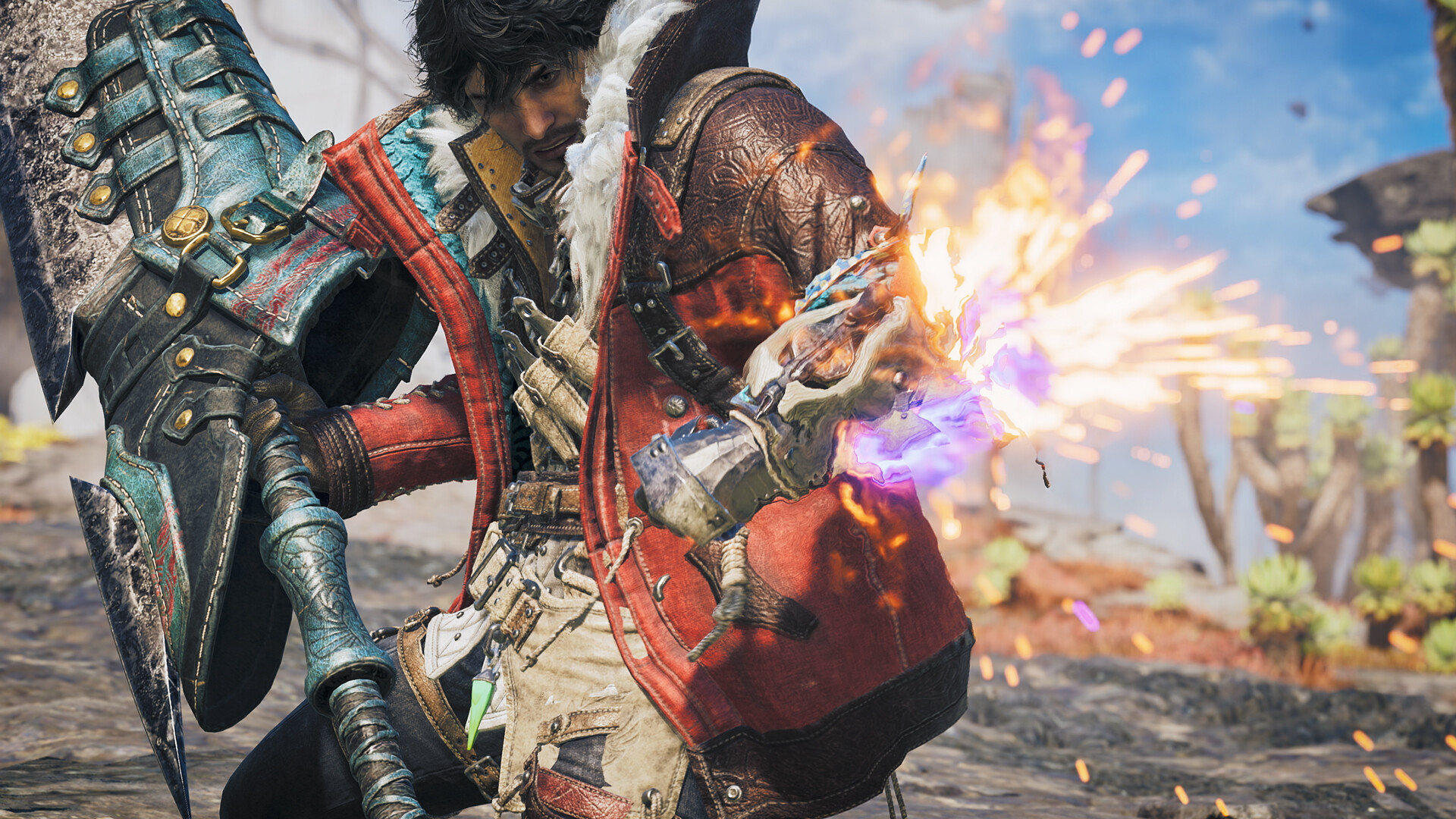 A hunter revs their Boost Bracer in Monster Hunter Wilds: Ascendance.